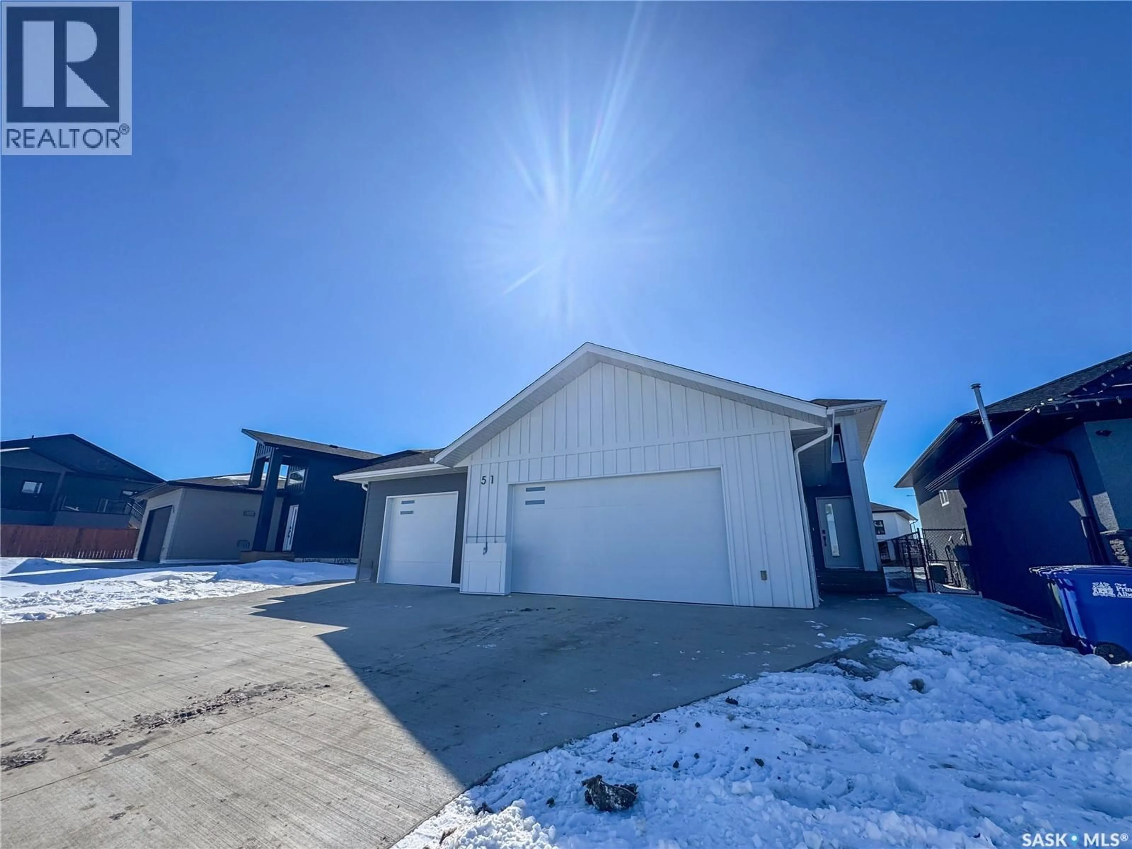 A pic from outside/outdoor area/front of a property/back of a property/a pic from drone, street for 51 HADLEY ROAD, Prince Albert Saskatchewan S6X0A4