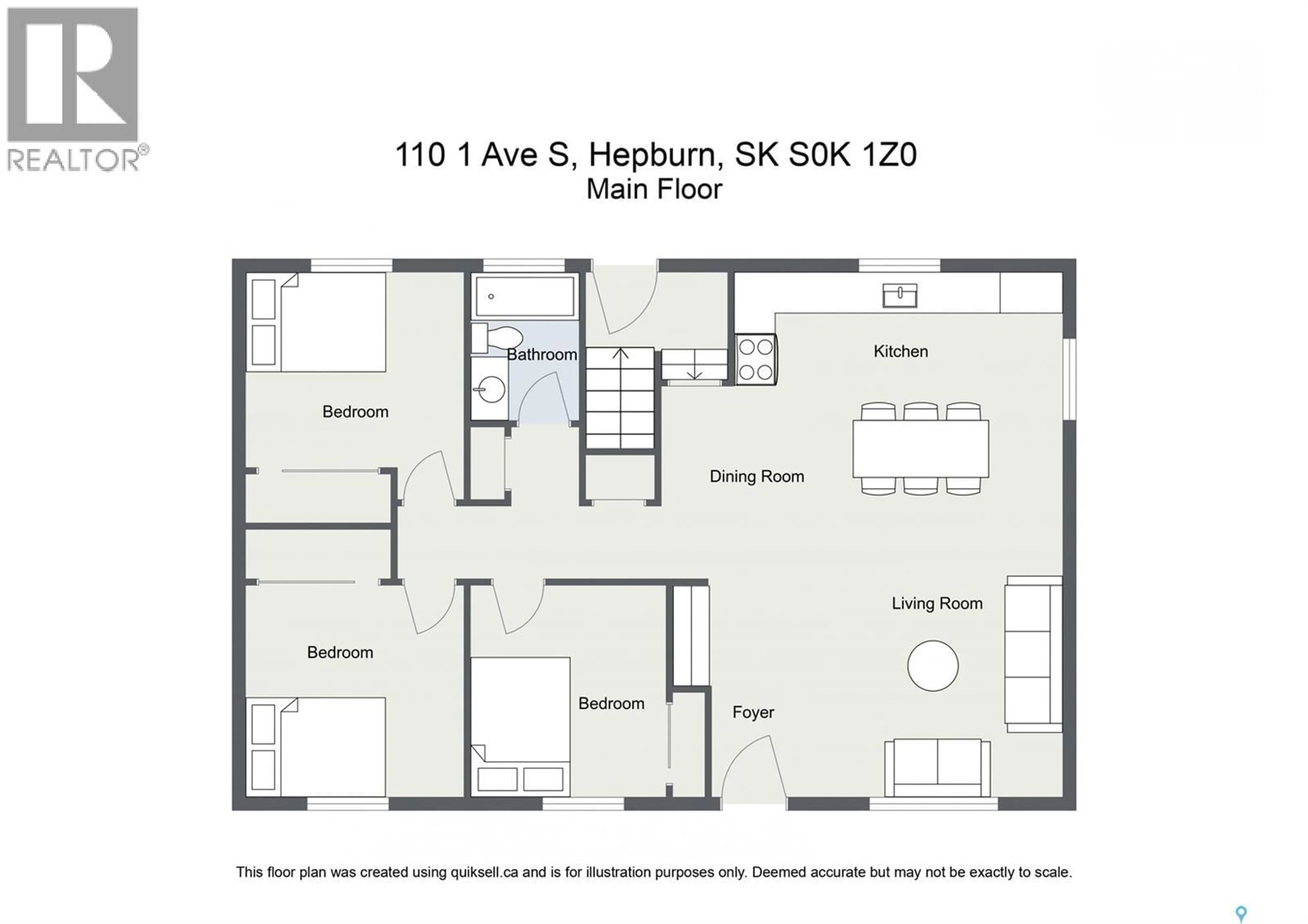 Floor plan for 110 1ST AVENUE, Hepburn Saskatchewan S0K1Z0