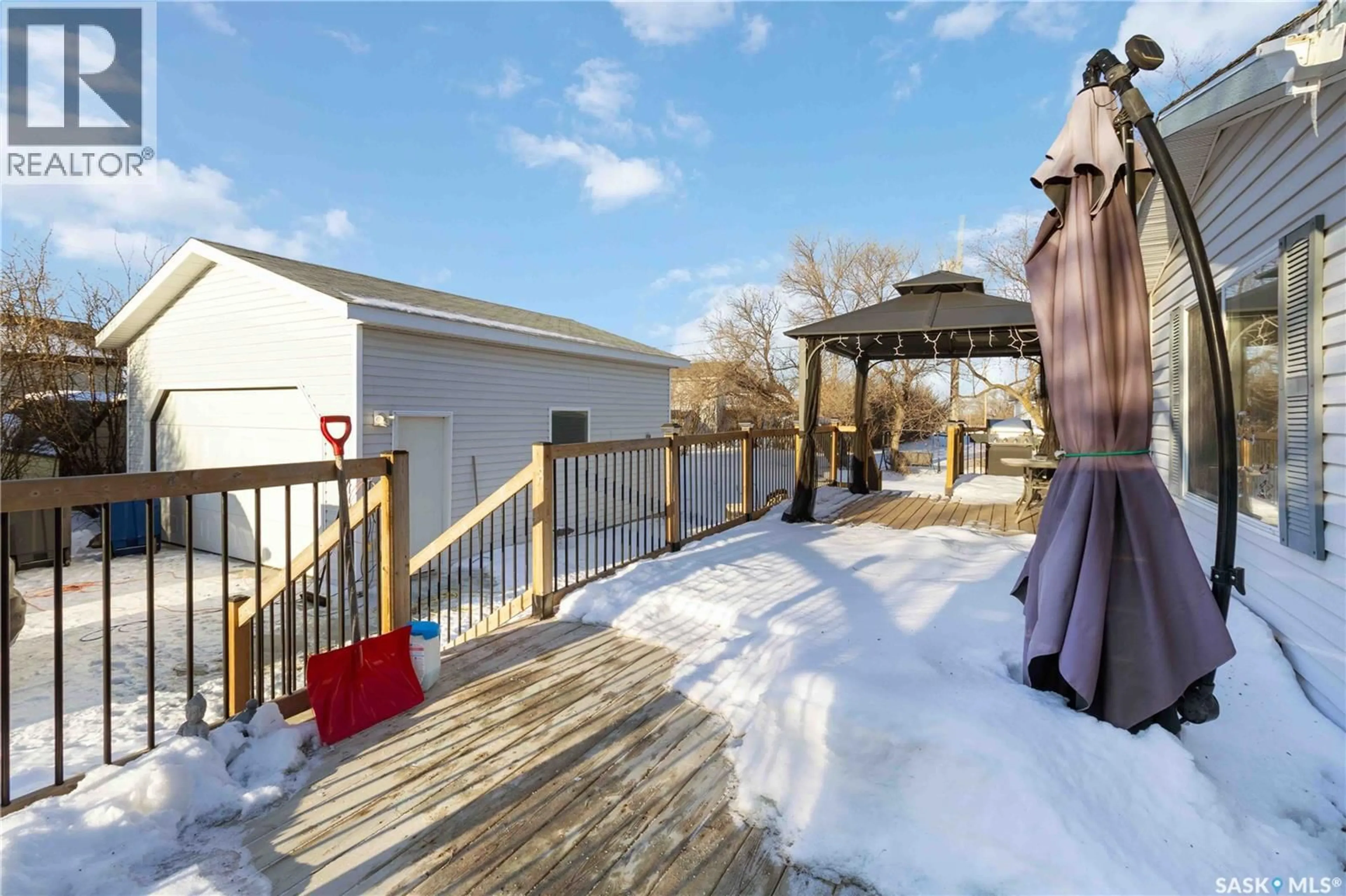 Patio, water/lake/river/ocean view for 404 WALTER SCOTT AVENUE, Hanley Saskatchewan S0G2E0