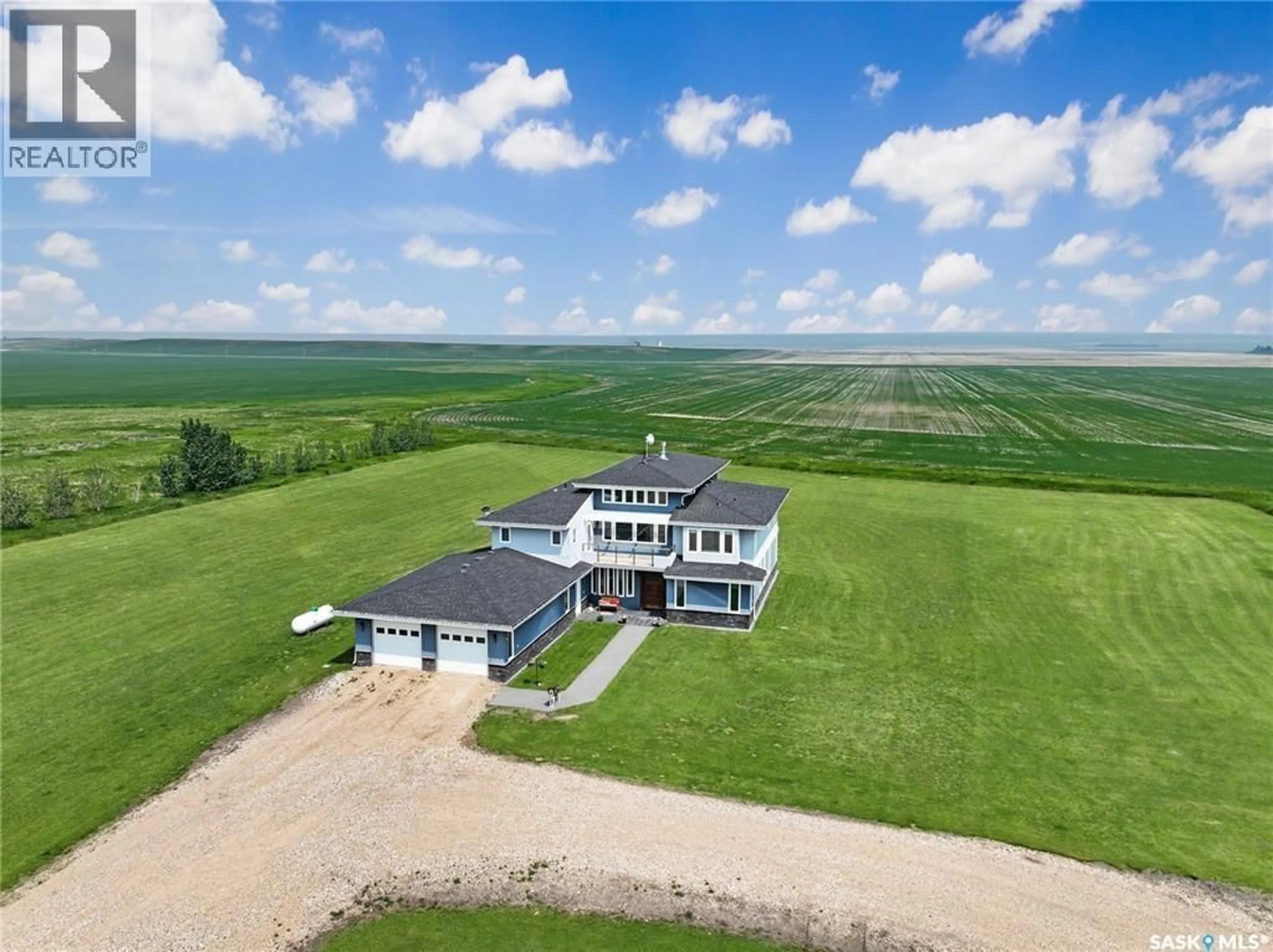 A pic from outside/outdoor area/front of a property/back of a property/a pic from drone, building for PRAIRIE VIEW ACREAGE, Brock Rm No. 64 Saskatchewan S0C1L0