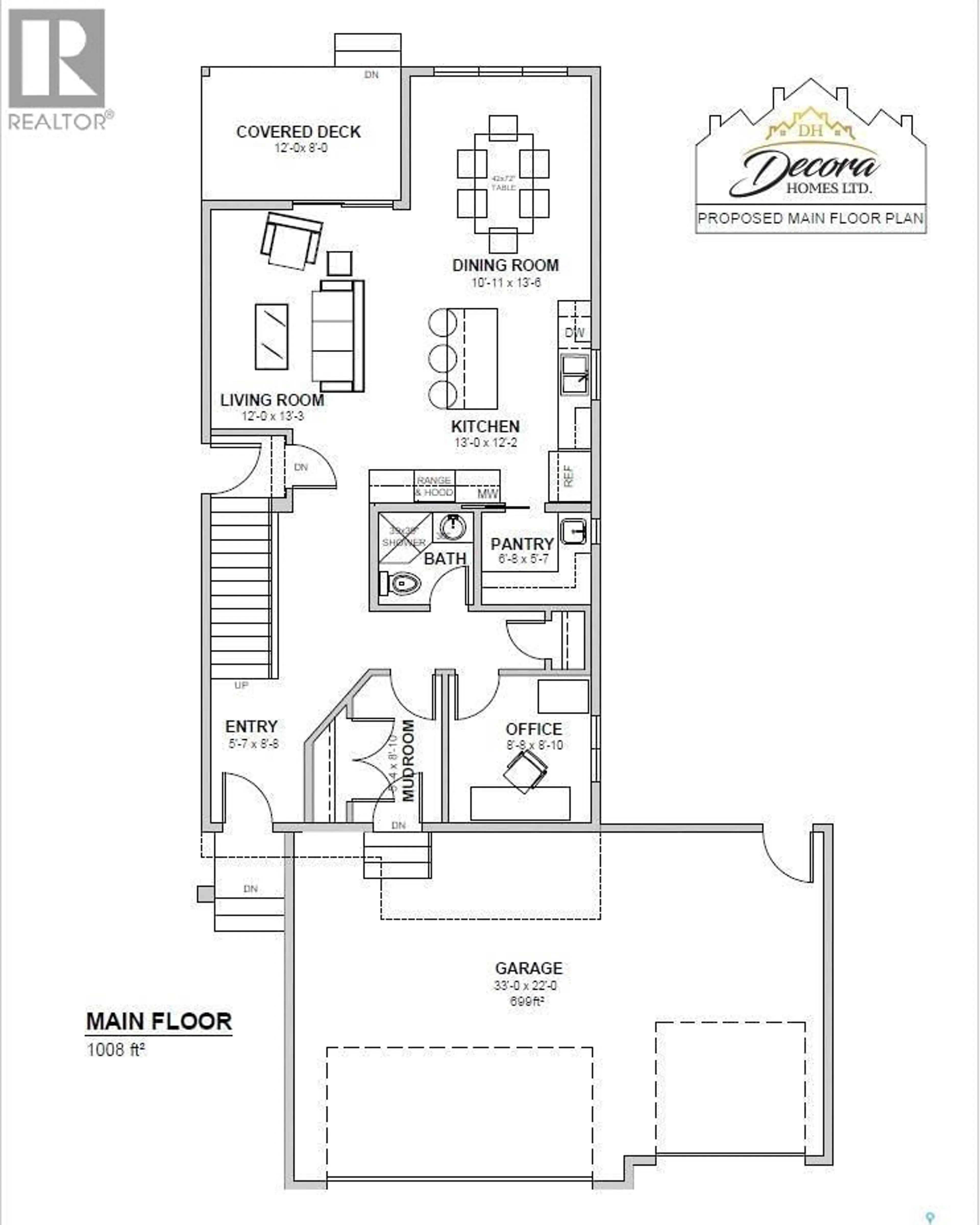 Floor plan for 828 HENRY DAYDAY ROAD, Saskatoon Saskatchewan S7W1E4