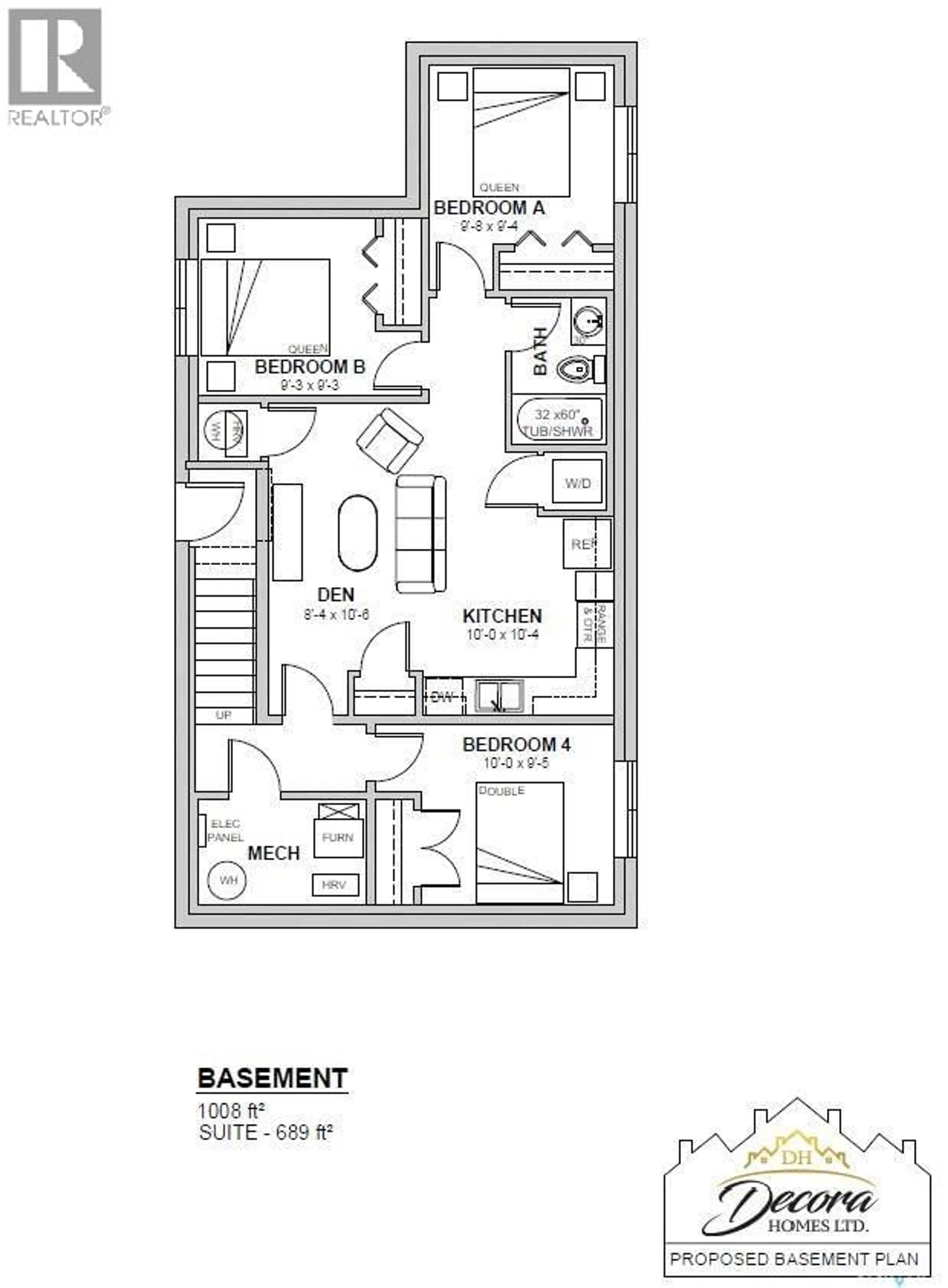 Floor plan for 828 HENRY DAYDAY ROAD, Saskatoon Saskatchewan S7W1E4