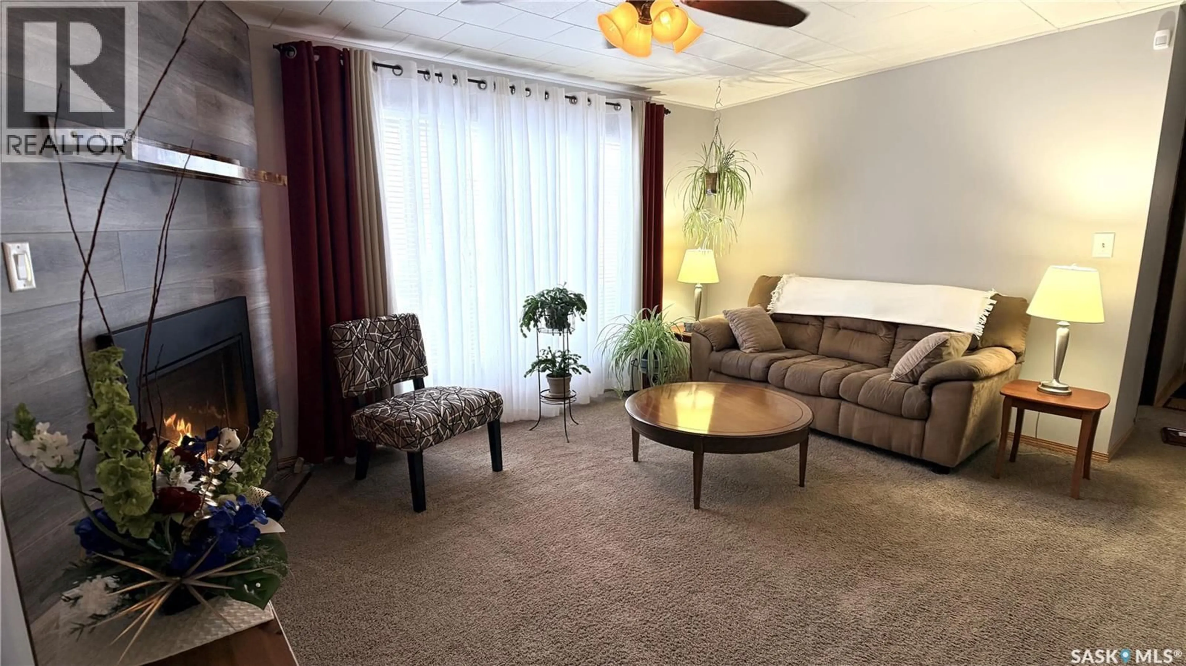 Living room with furniture, carpet floor for 41 ROYAL HEIGHTS, Estevan Saskatchewan S4A2T9