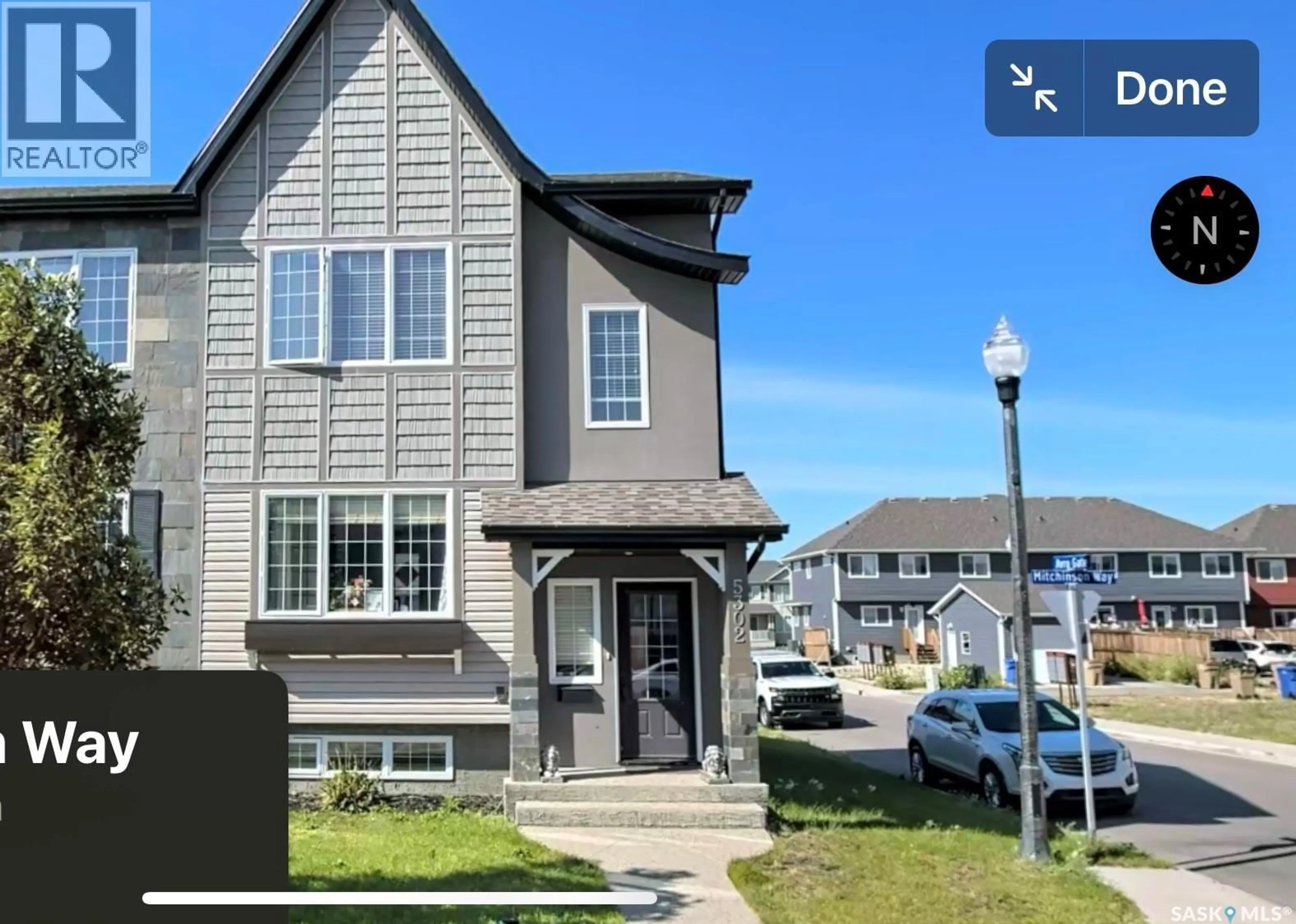 Home with vinyl exterior material, street for 5302 MITCHINSON WAY, Regina Saskatchewan S4W0E7