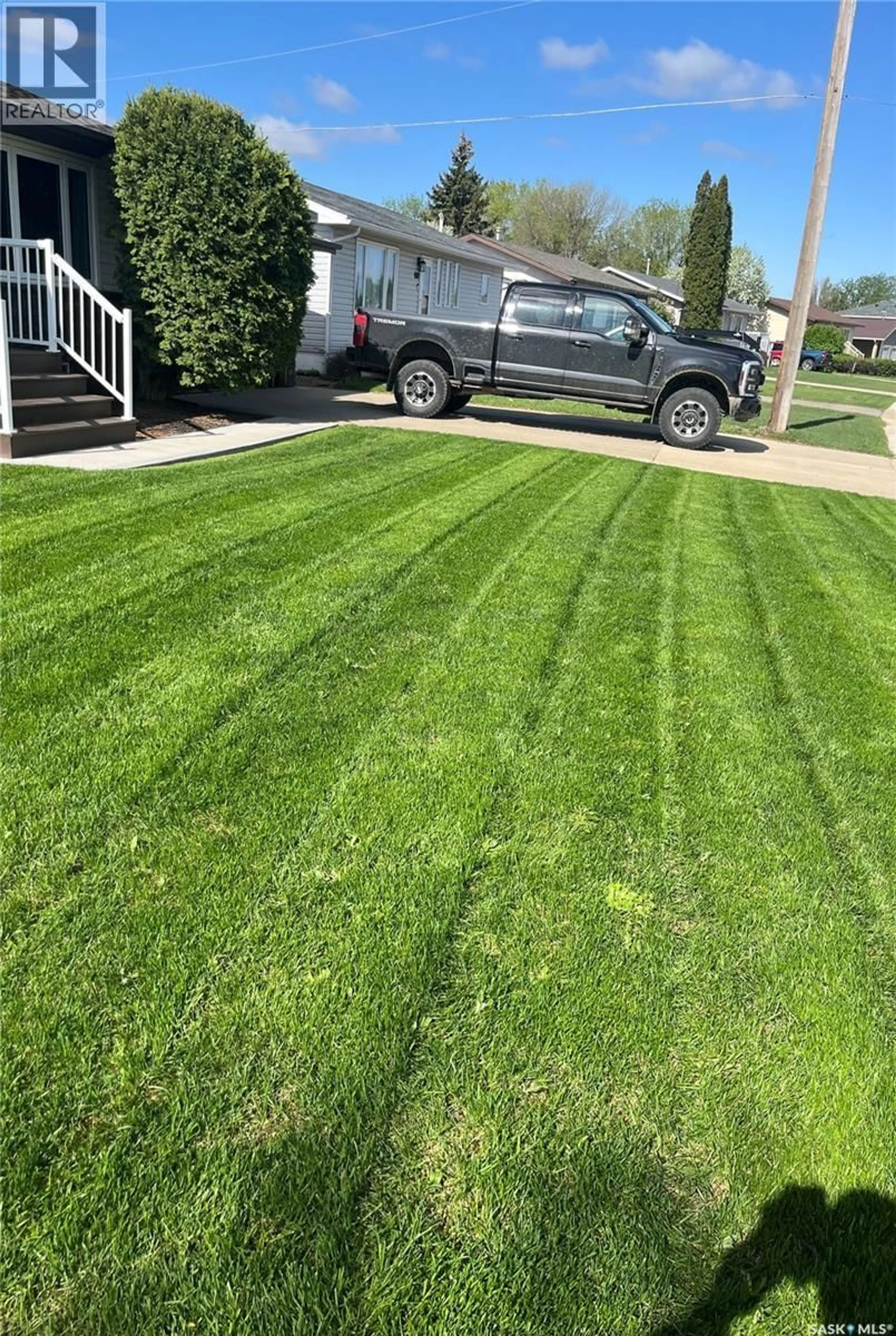 A pic from outside/outdoor area/front of a property/back of a property/a pic from drone, street for 1620 DIEPPE CRESCENT, Estevan Saskatchewan S4A1W7