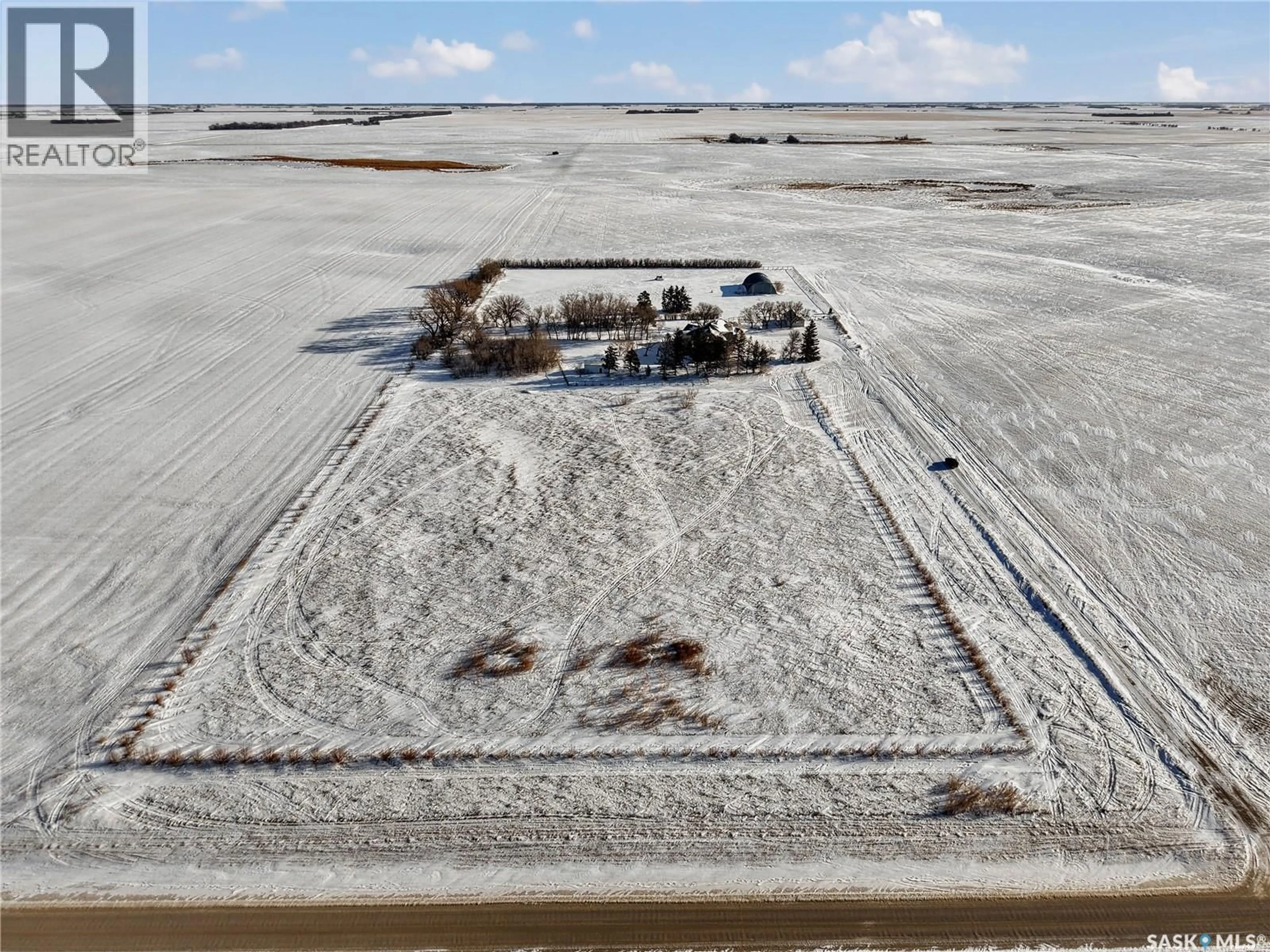 A pic from outside/outdoor area/front of a property/back of a property/a pic from drone, building for SCRABA SUNSET ACREAGE, Montrose Rm No. 315 Saskatchewan S0L0P0