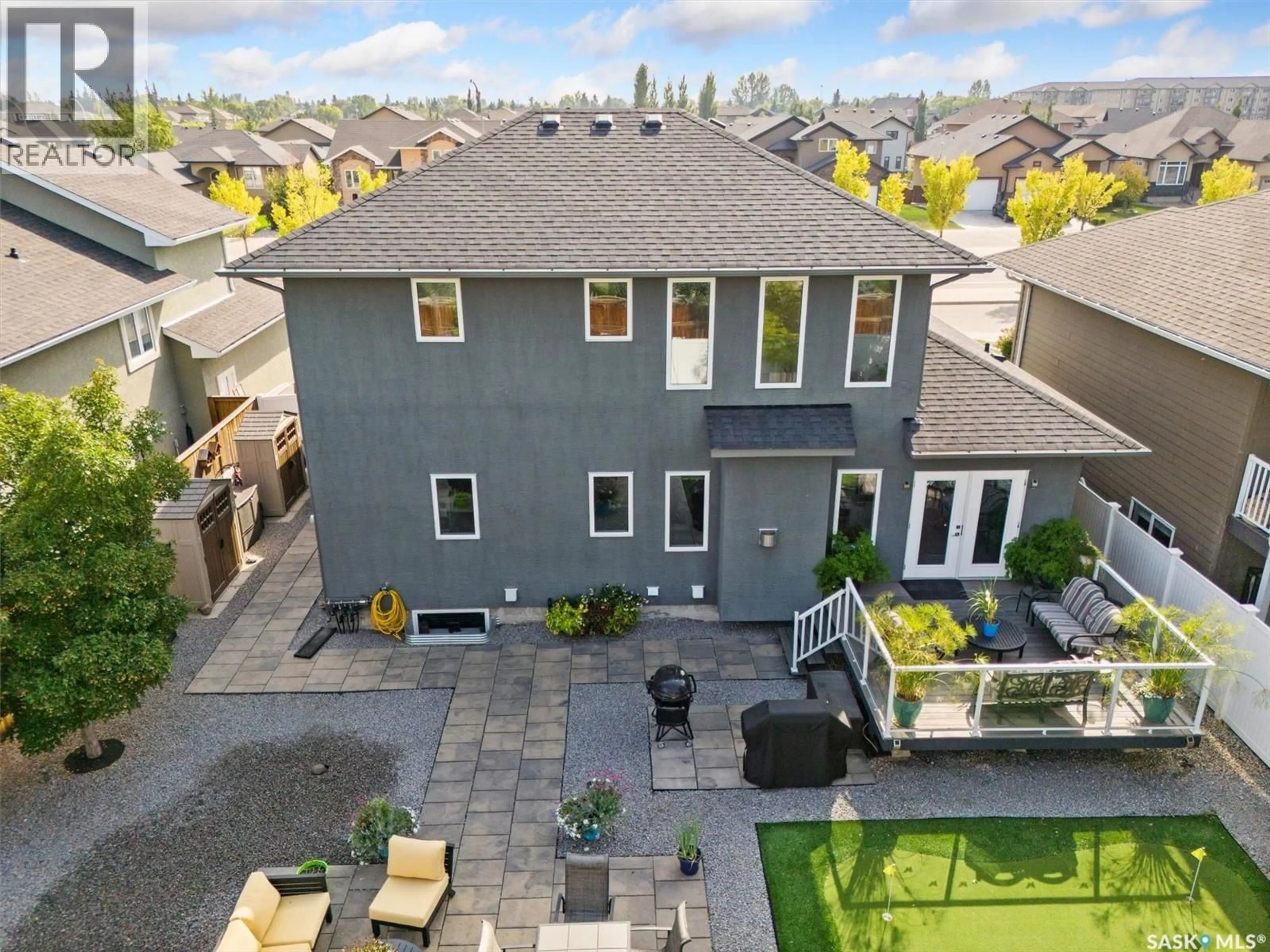 A pic from outside/outdoor area/front of a property/back of a property/a pic from drone, street for 210 CLUBHOUSE BOULEVARD, Warman Saskatchewan S0K4S1