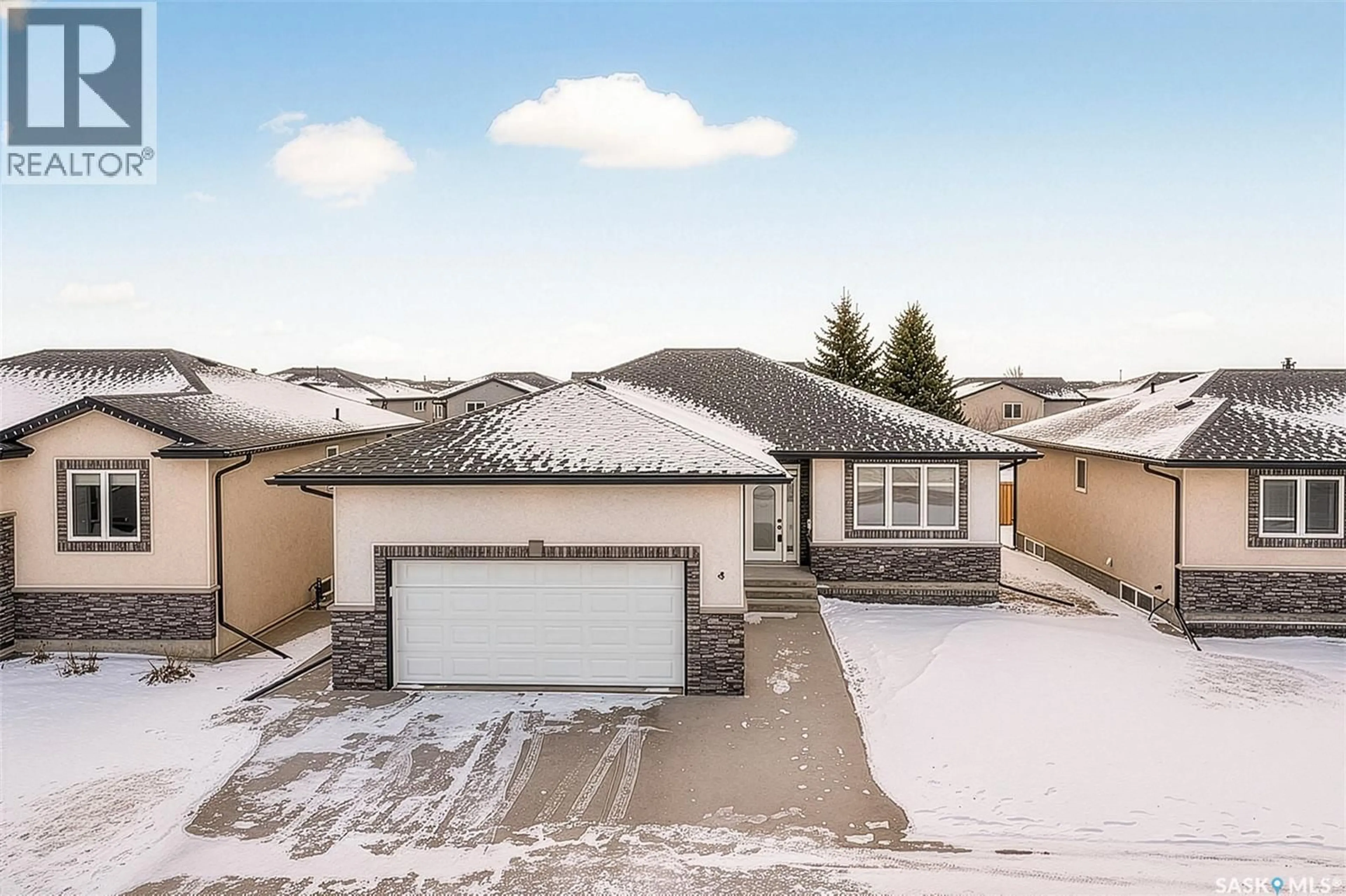 A pic from outside/outdoor area/front of a property/back of a property/a pic from drone, street for #4 - 21 IRIS DRIVE, Moose Jaw Saskatchewan S6J0A1