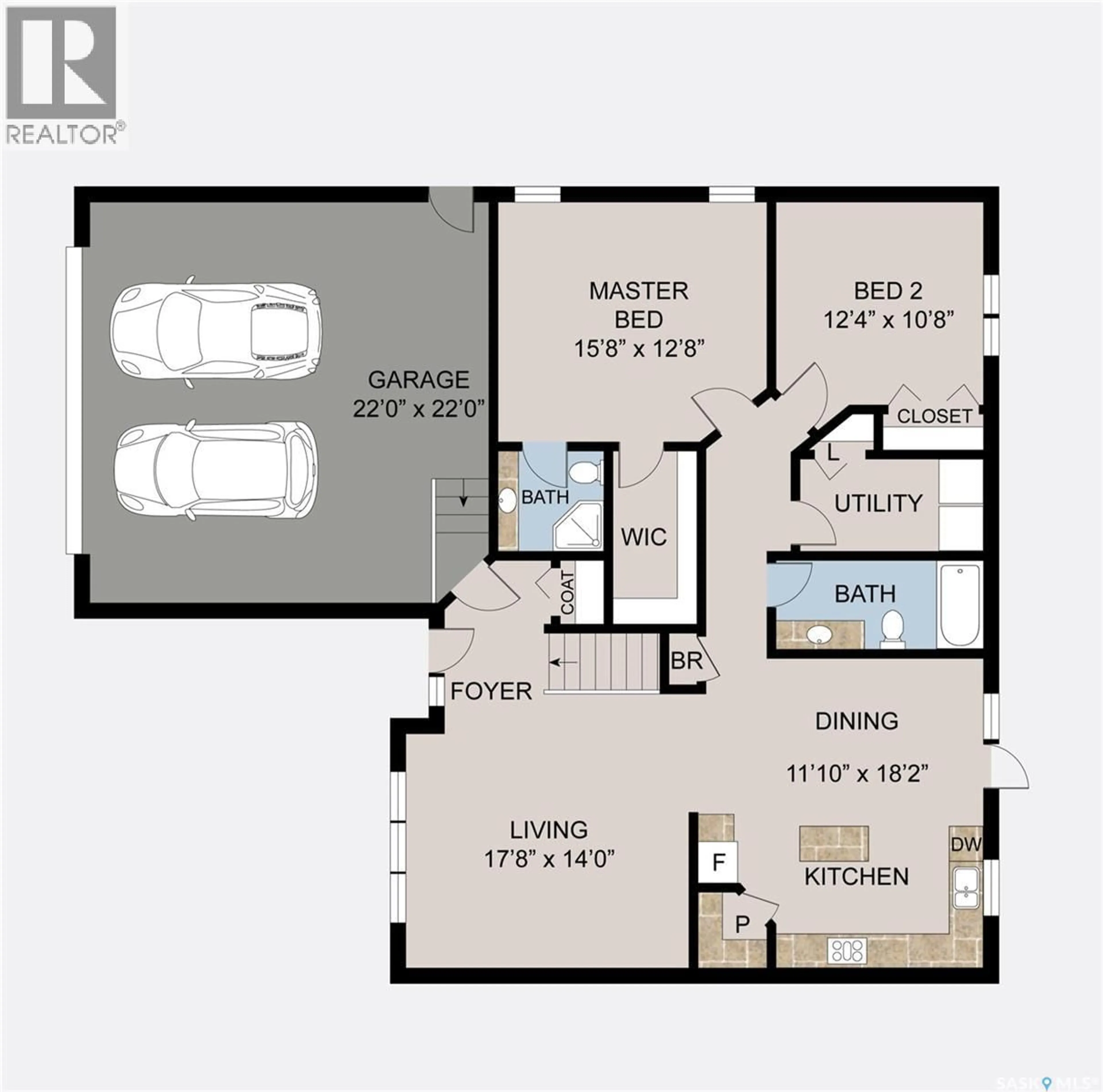 Floor plan for #4 - 21 IRIS DRIVE, Moose Jaw Saskatchewan S6J0A1