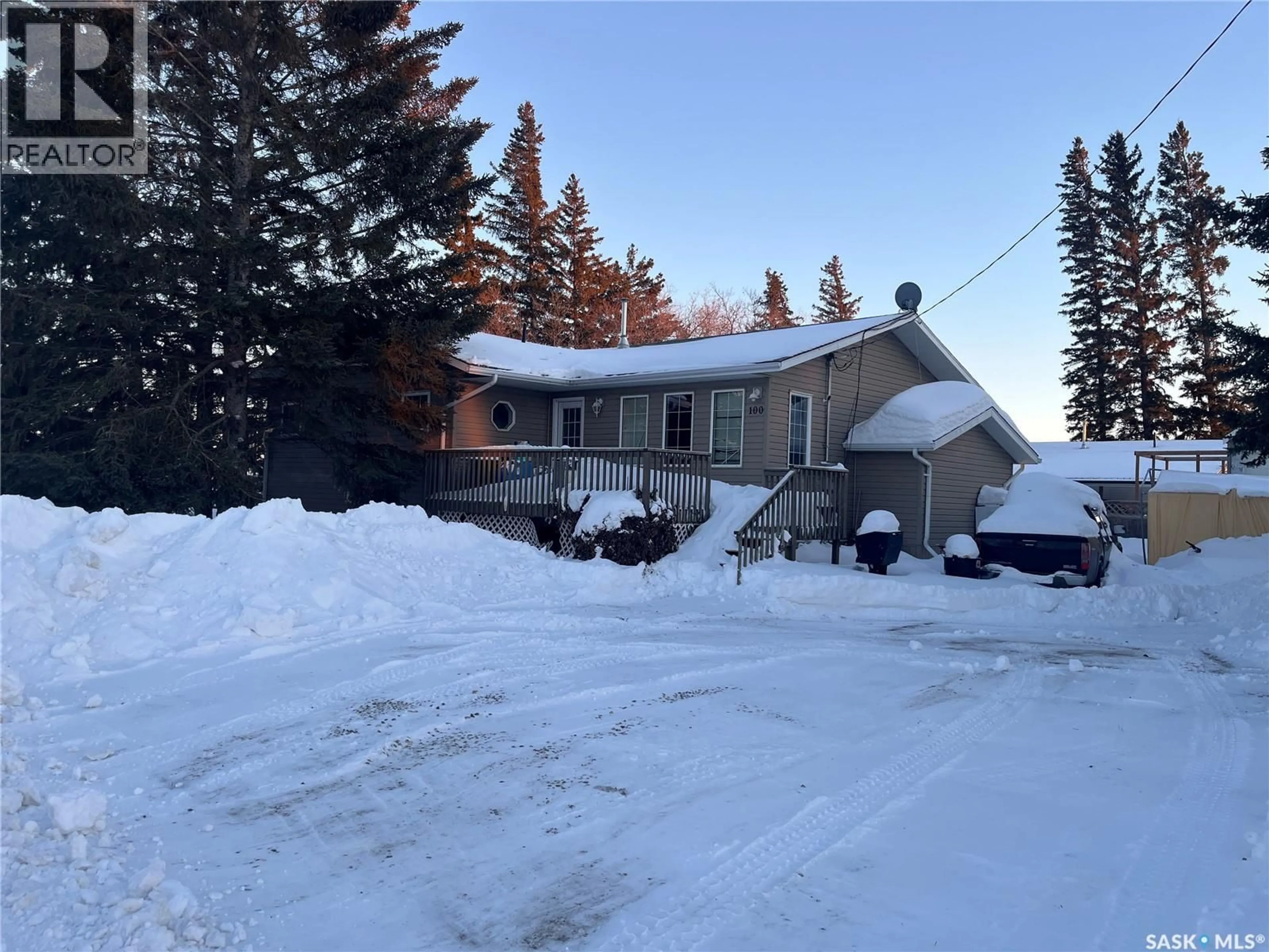 A pic from outside/outdoor area/front of a property/back of a property/a pic from drone, street for 100 1ST AVENUE, Wadena Saskatchewan S0A4J0