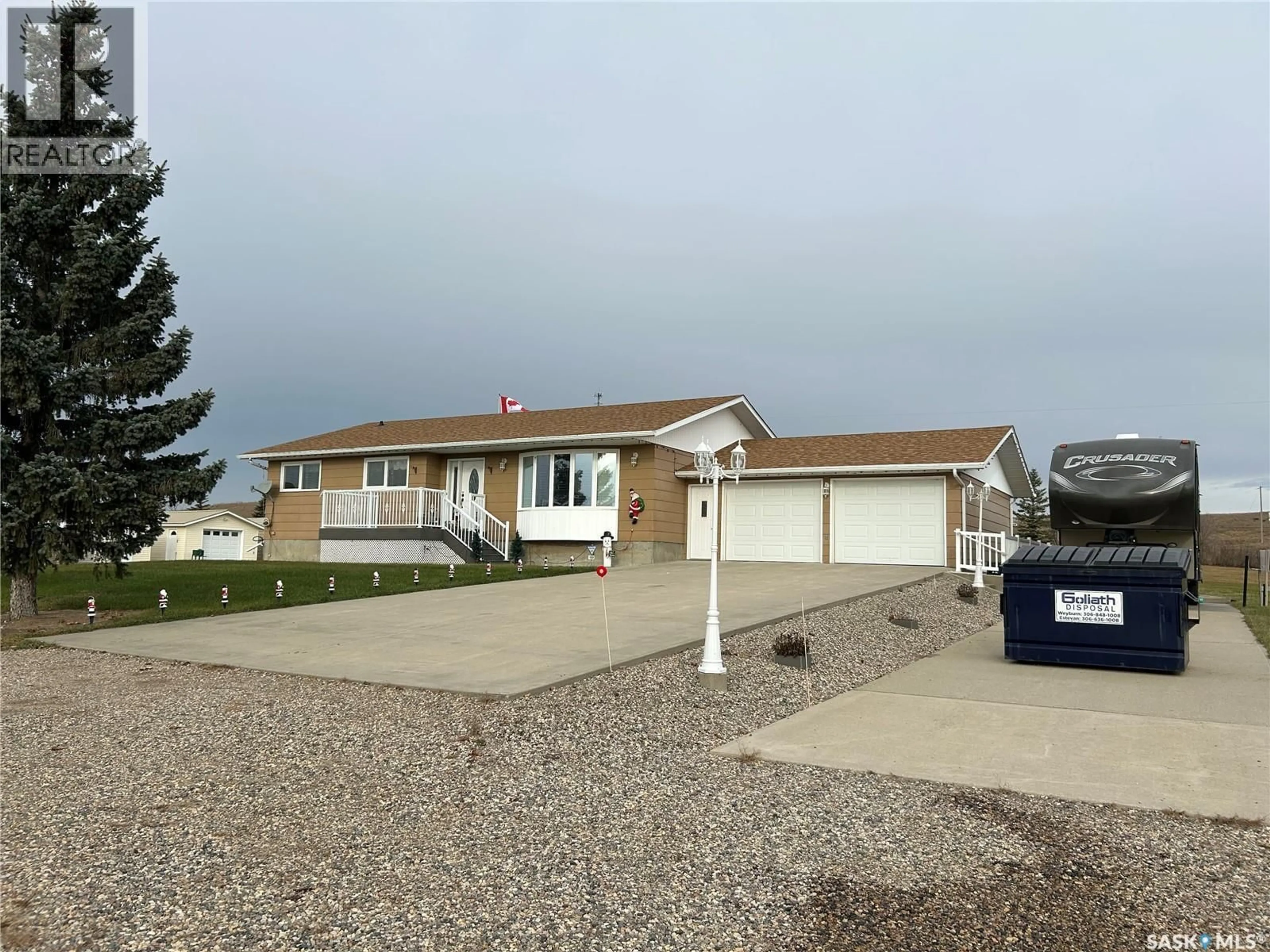 A pic from outside/outdoor area/front of a property/back of a property/a pic from drone, street for RM of Coalfield SMART ACREAGE, Coalfields Rm No. 4 Saskatchewan S0C0M0