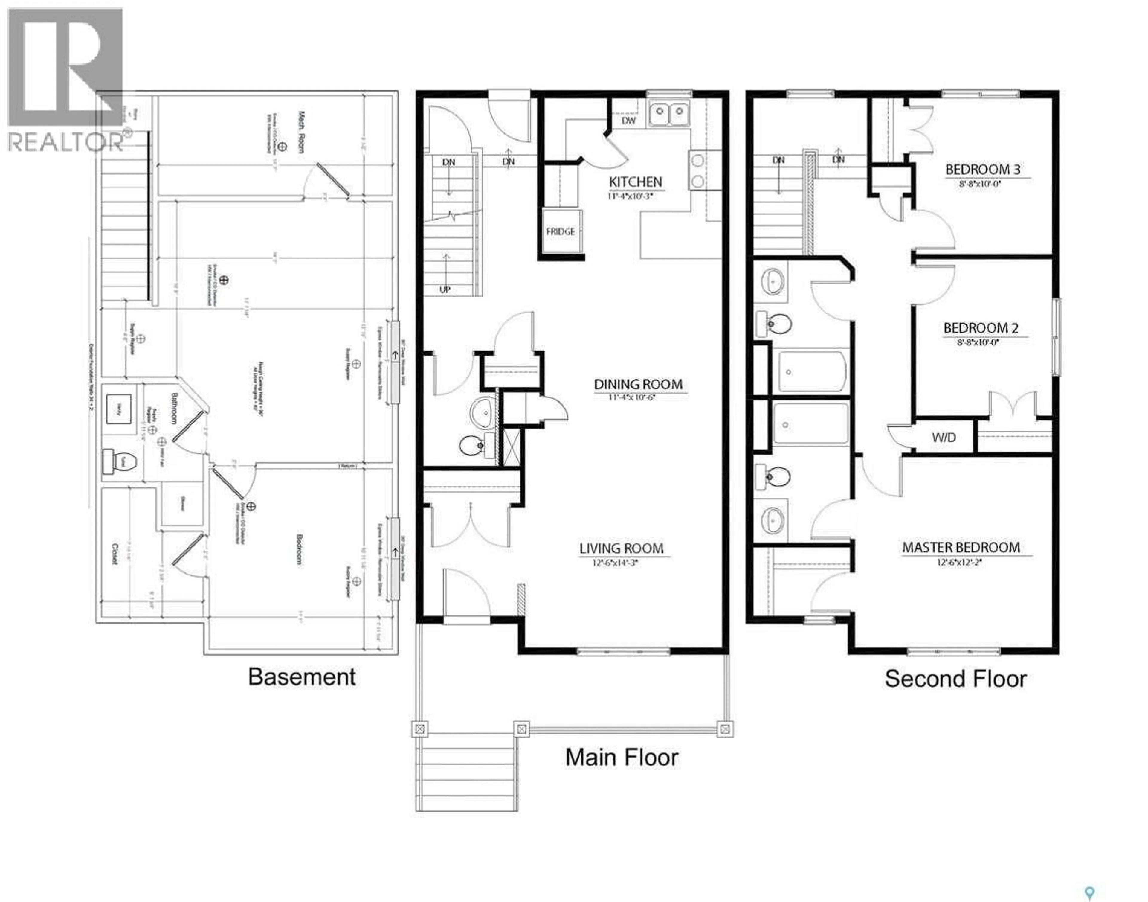 Floor plan for 3132 CROSBIE CRESCENT, Regina Saskatchewan S4V3S2