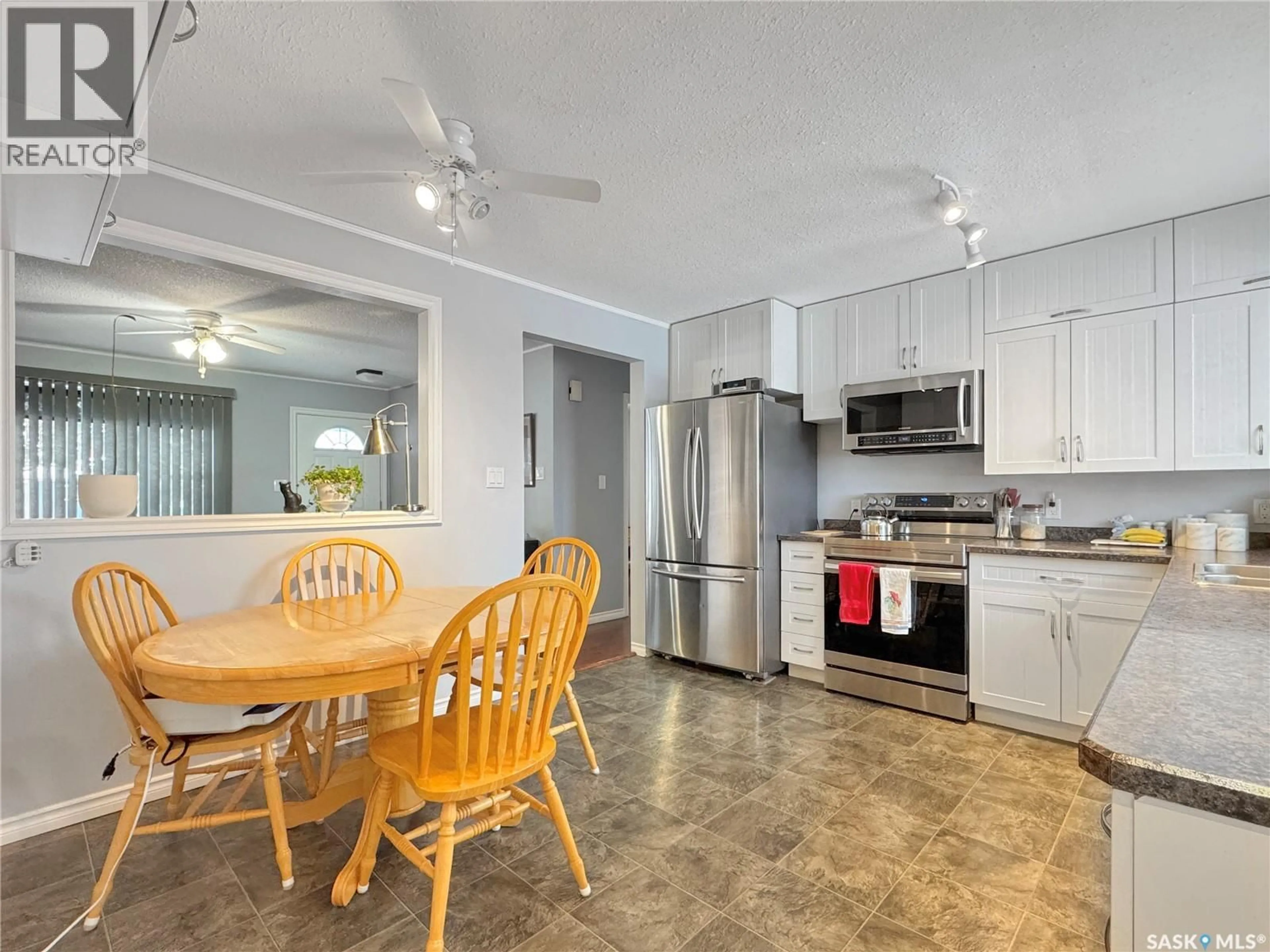 Open concept kitchen, ceramic/tile floor for 114 2ND AVENUE, Maymont Saskatchewan S0M1T0