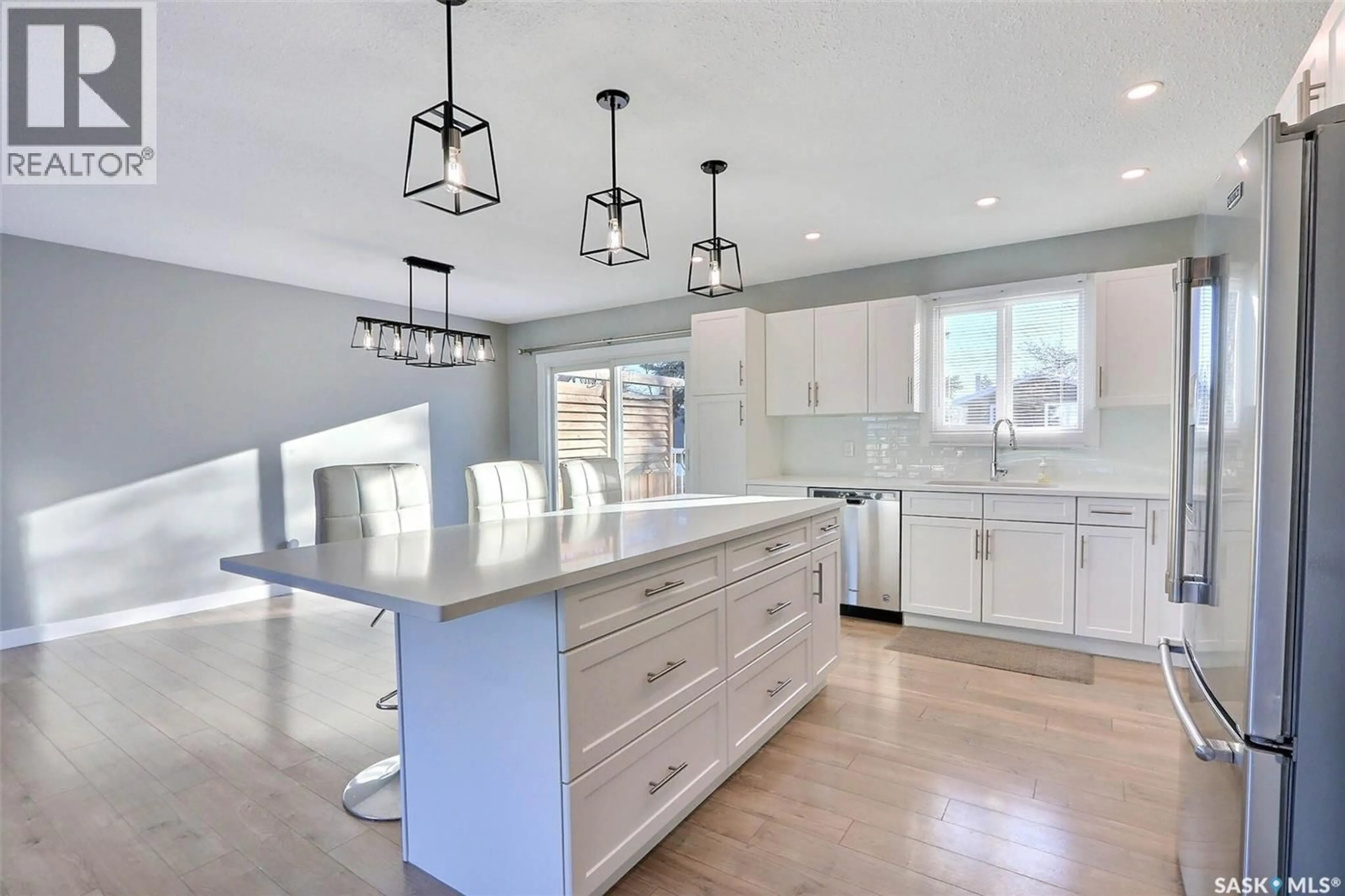 Open concept kitchen, ceramic/tile floor for 1355 LACROIX CRESCENT, Prince Albert Saskatchewan S6V6R2