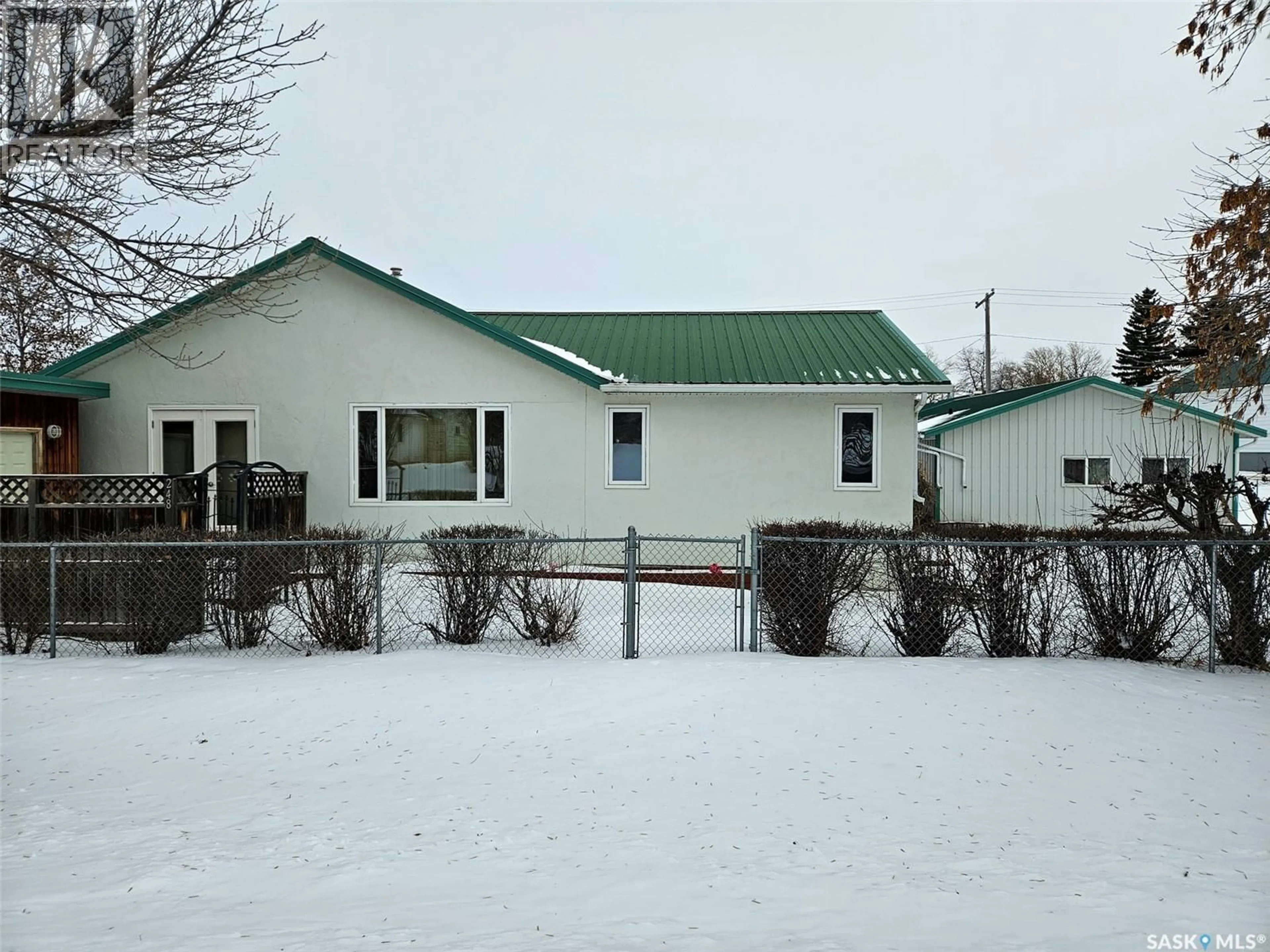 A pic from outside/outdoor area/front of a property/back of a property/a pic from drone, building for 248 BANNER STREET, Pennant Saskatchewan S0N1X0