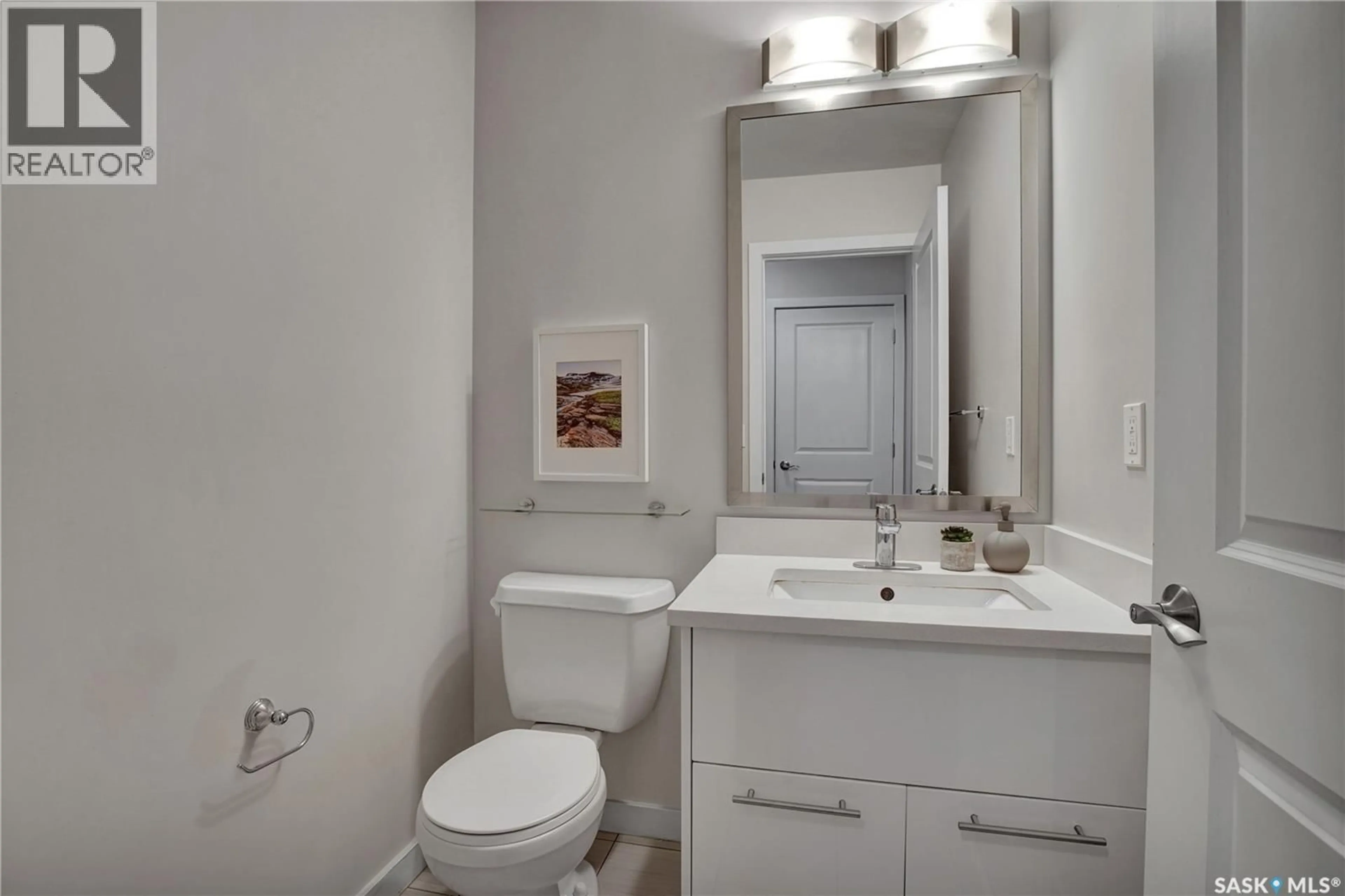 Standard bathroom, ceramic/tile floor for 410 - 214 LEDINGHAM WAY, Saskatoon Saskatchewan S7V0C4