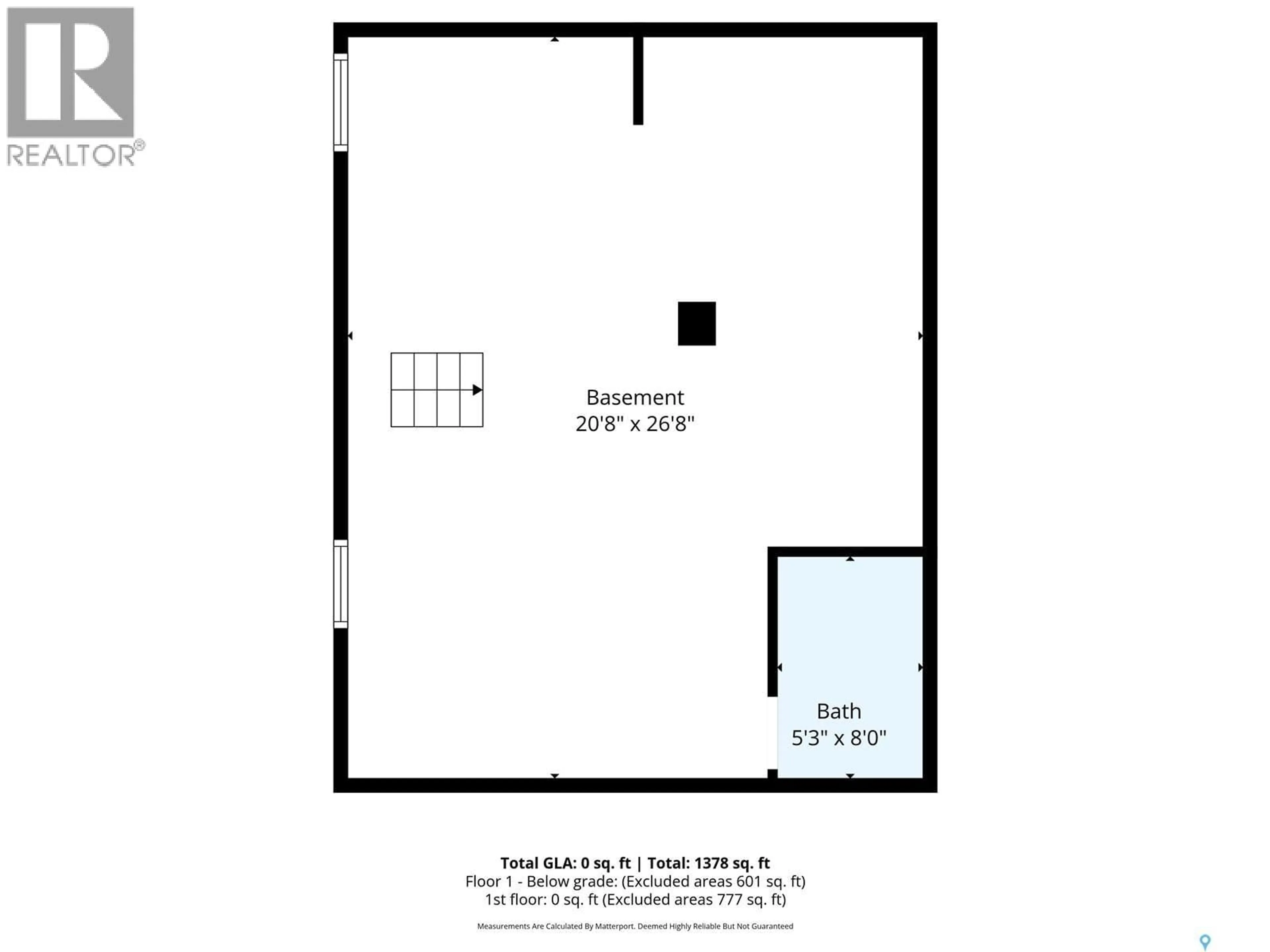 Floor plan for 1424 2ND AVENUE, Moose Jaw Saskatchewan S6H3S1