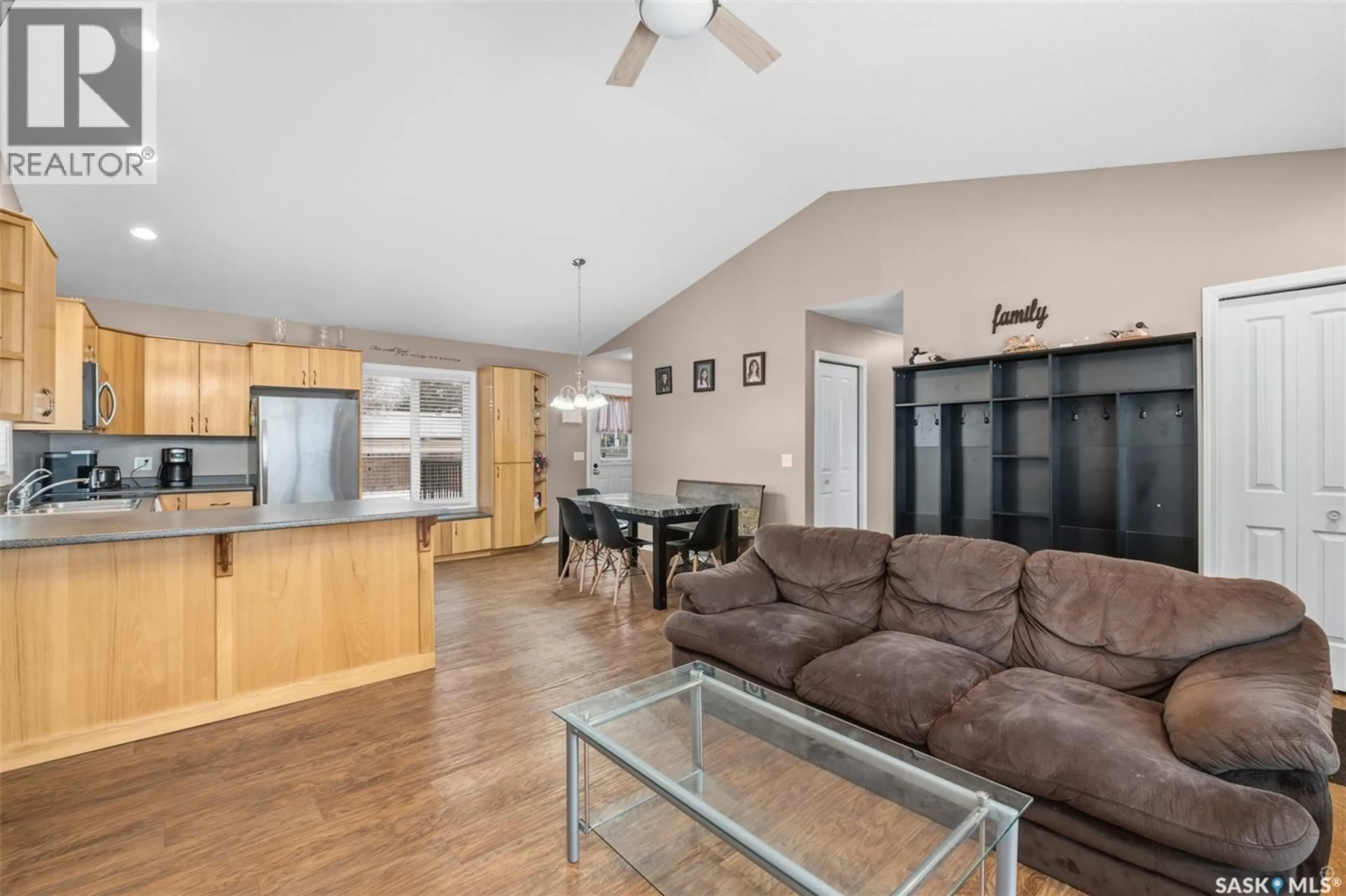 Living room with furniture, unknown for 335 RUTTLE AVENUE, Kinistino Saskatchewan S0J1H0