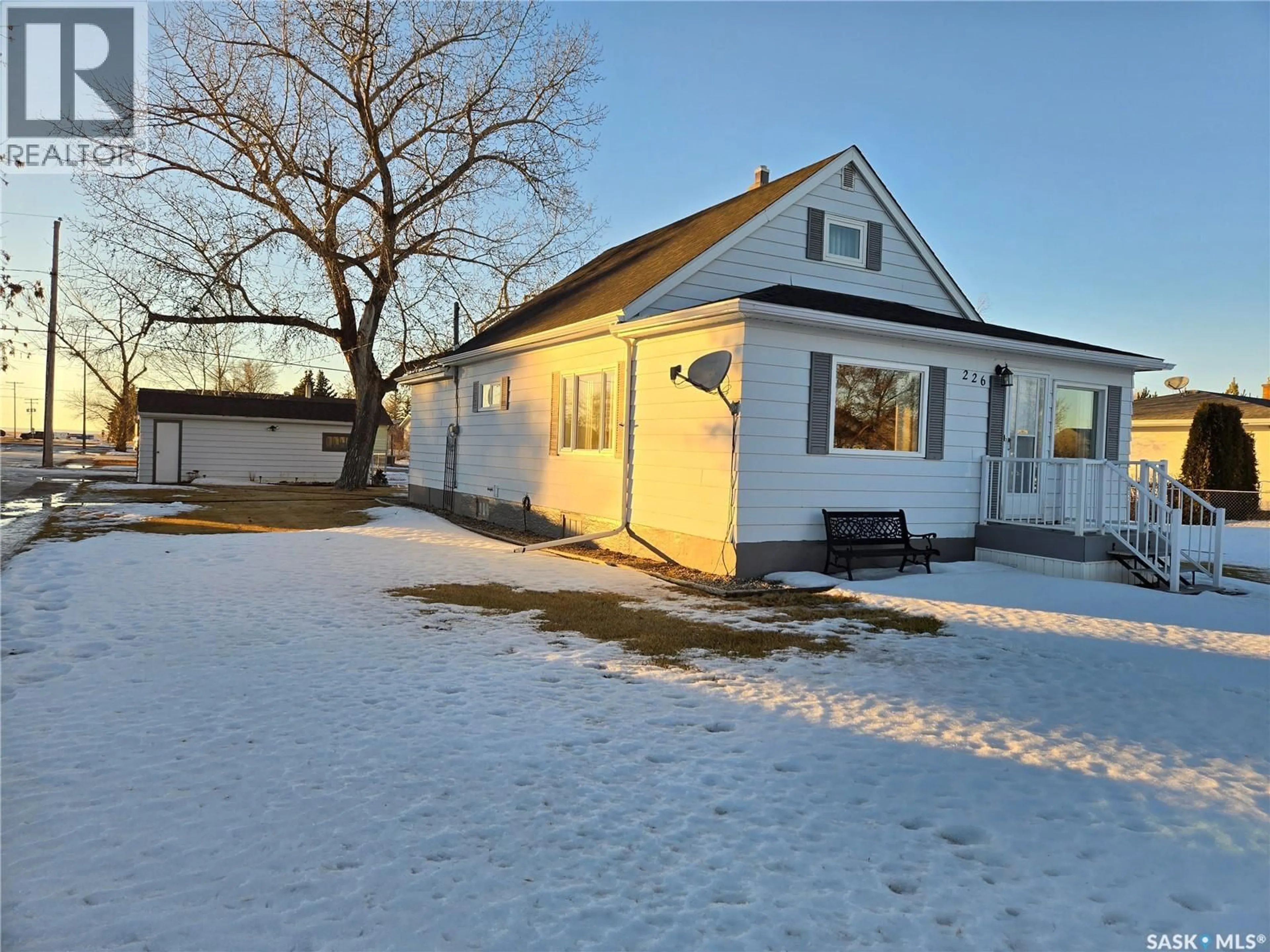 A pic from outside/outdoor area/front of a property/back of a property/a pic from drone, street for 226 1ST STREET, Kyle Saskatchewan S0L1T0