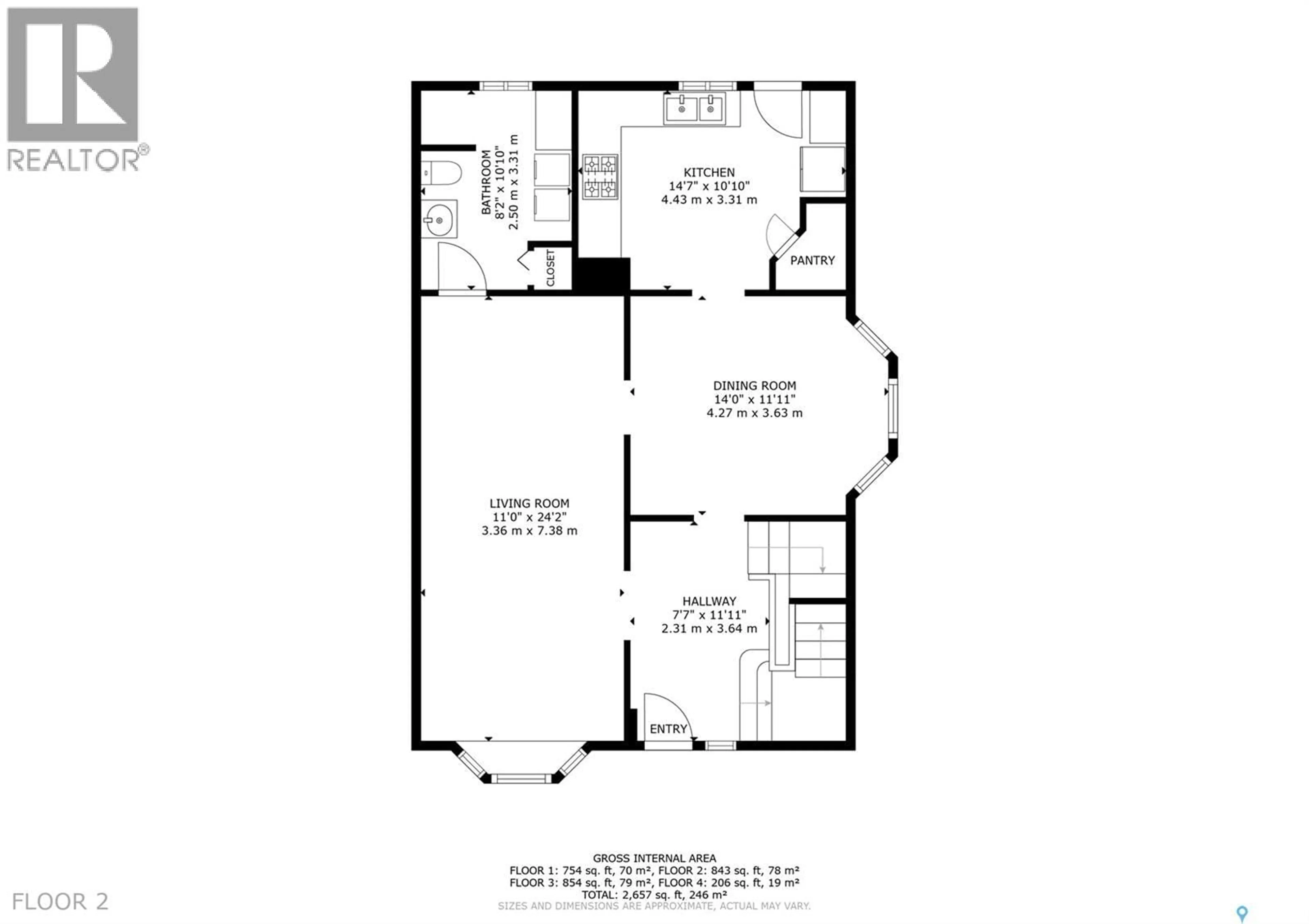Floor plan for 1135 2ND AVENUE, Moose Jaw Saskatchewan S6H3R4
