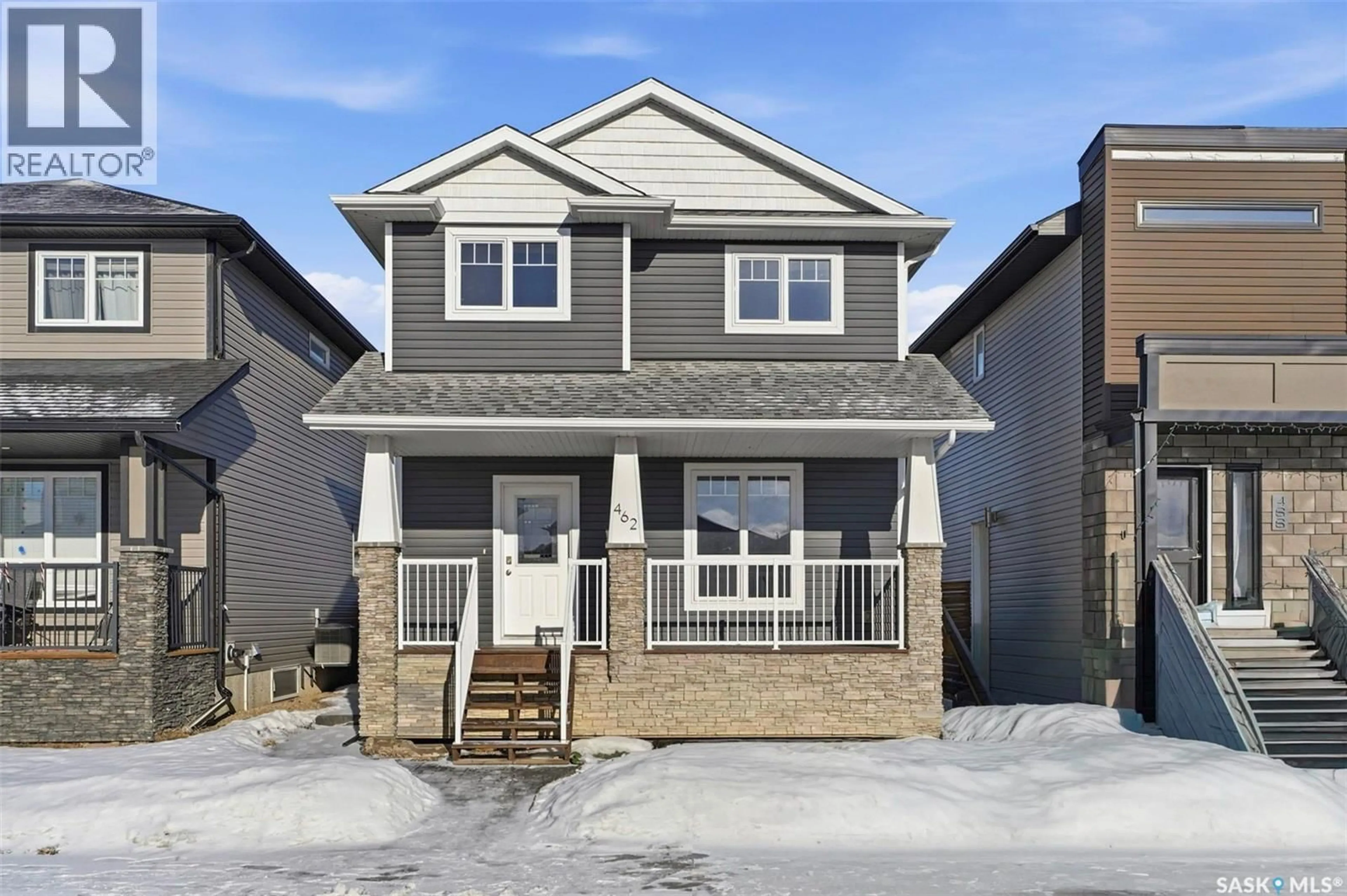 Home with vinyl exterior material, street for 462 KLOPPENBURG STREET, Saskatoon Saskatchewan S7W0N7