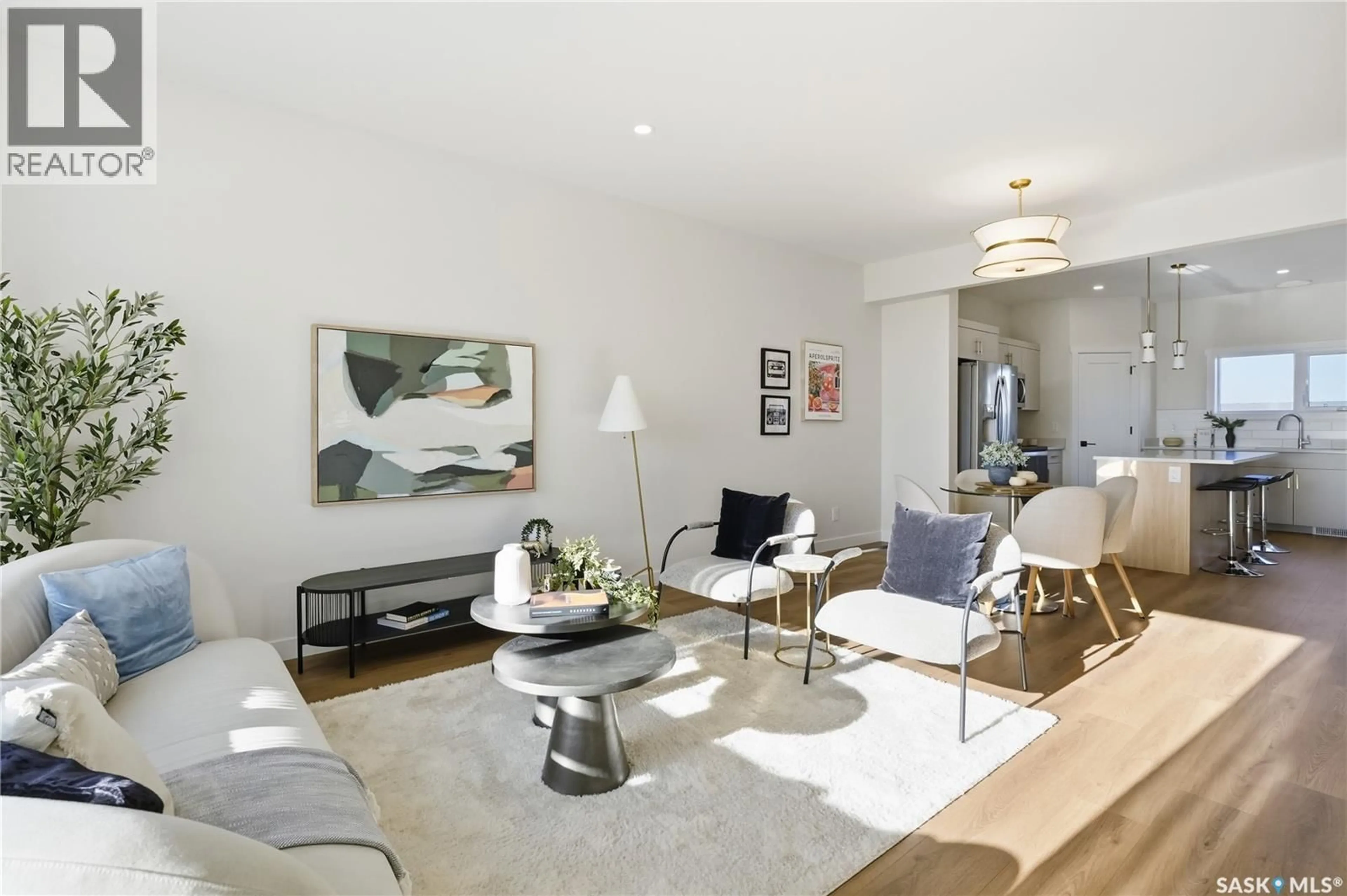 Living room with furniture, unknown for 46 TASKAMANWA TERRACE, Saskatoon Saskatchewan S7V1Z7