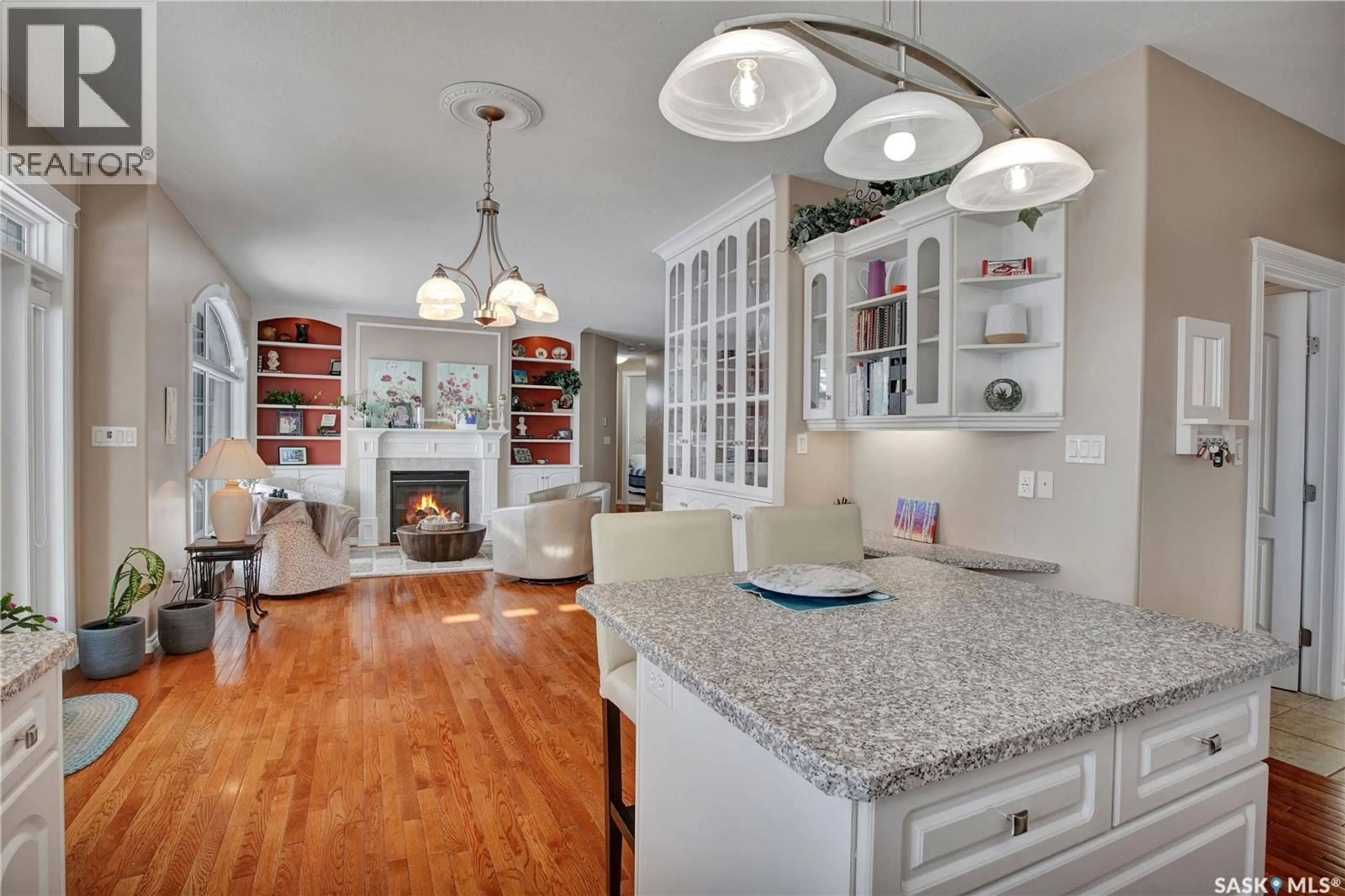 Open concept kitchen, ceramic/tile floor for 910 ROTH TERRACE, Rosthern Saskatchewan S0K3R0