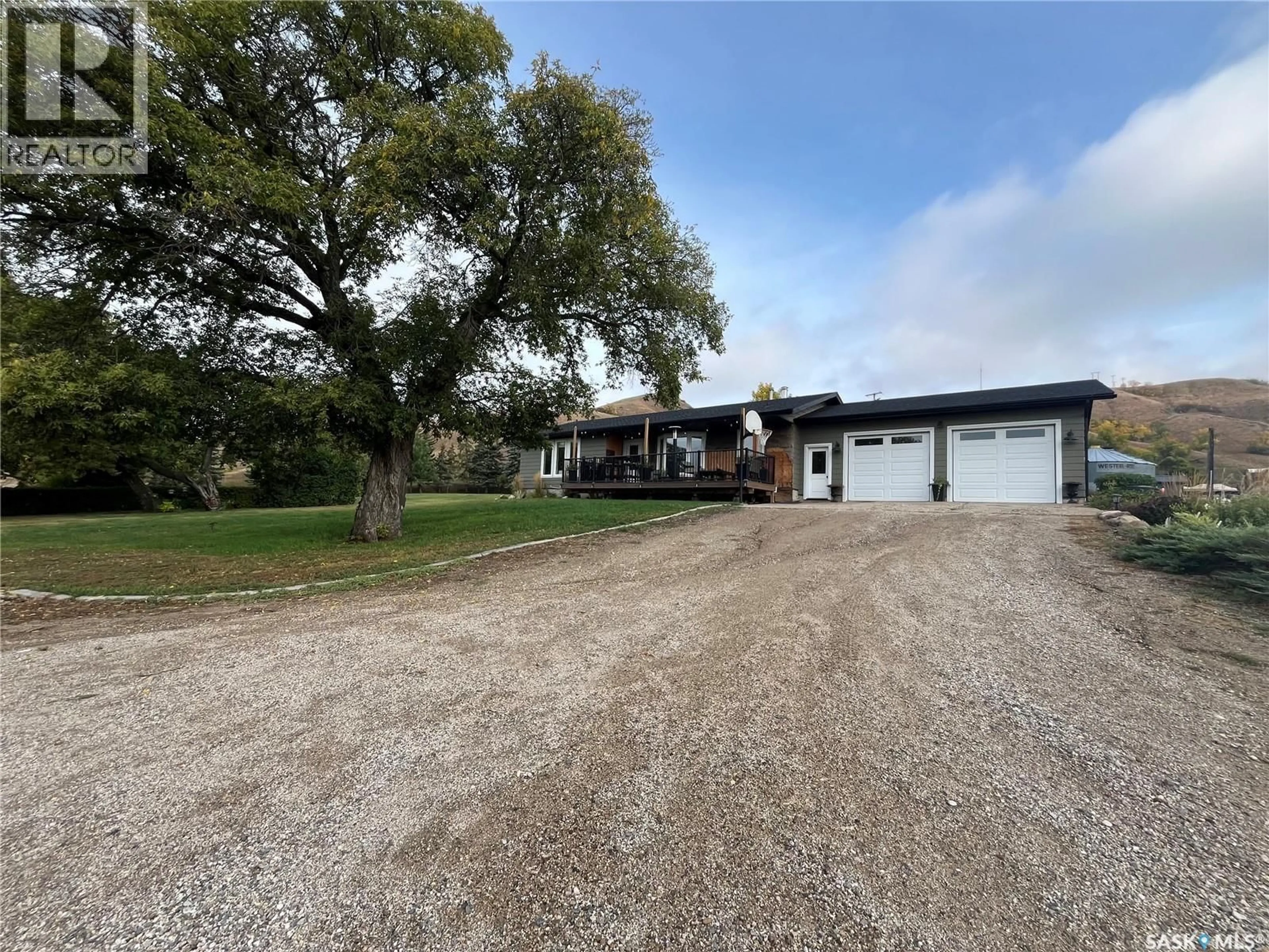A pic from outside/outdoor area/front of a property/back of a property/a pic from drone, street for HILL ACREAGE, Fertile Belt Rm No. 183 Saskatchewan S0A3Y0