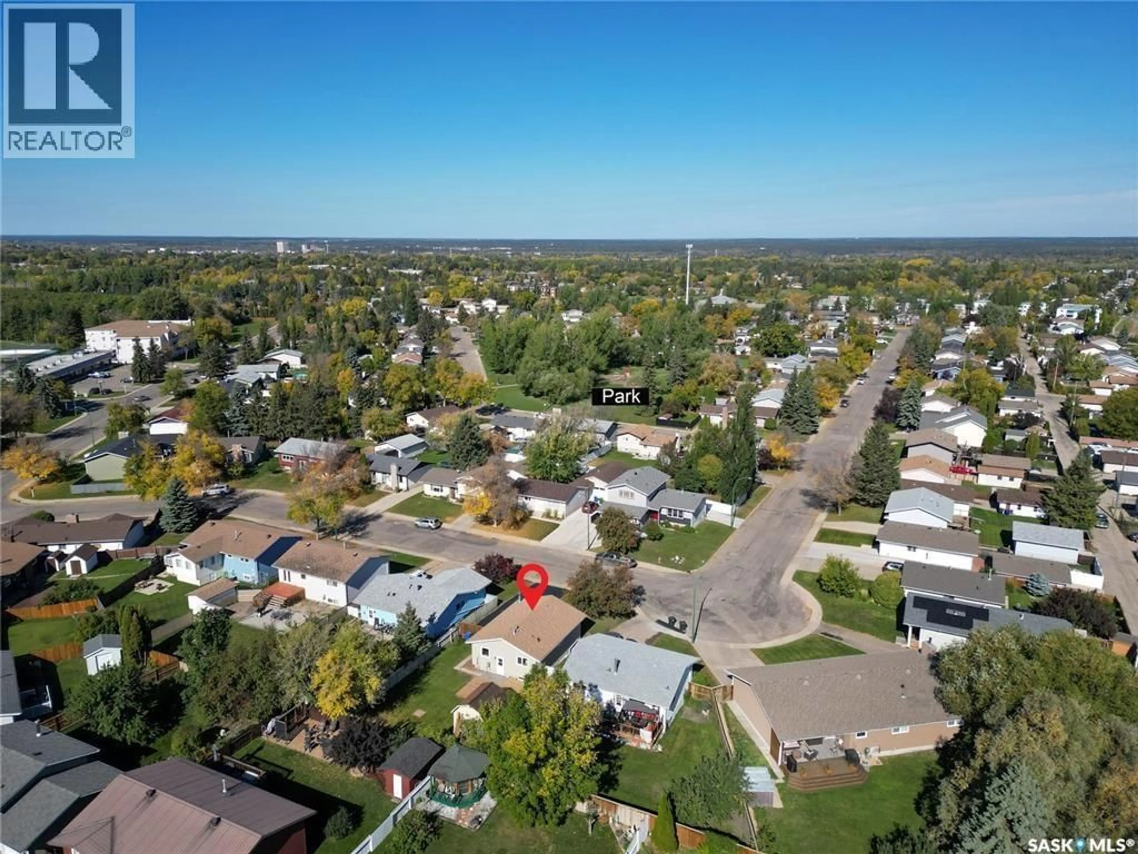 A pic from outside/outdoor area/front of a property/back of a property/a pic from drone, street for 1429 LACROIX CRESCENT, Prince Albert Saskatchewan S6V6R6