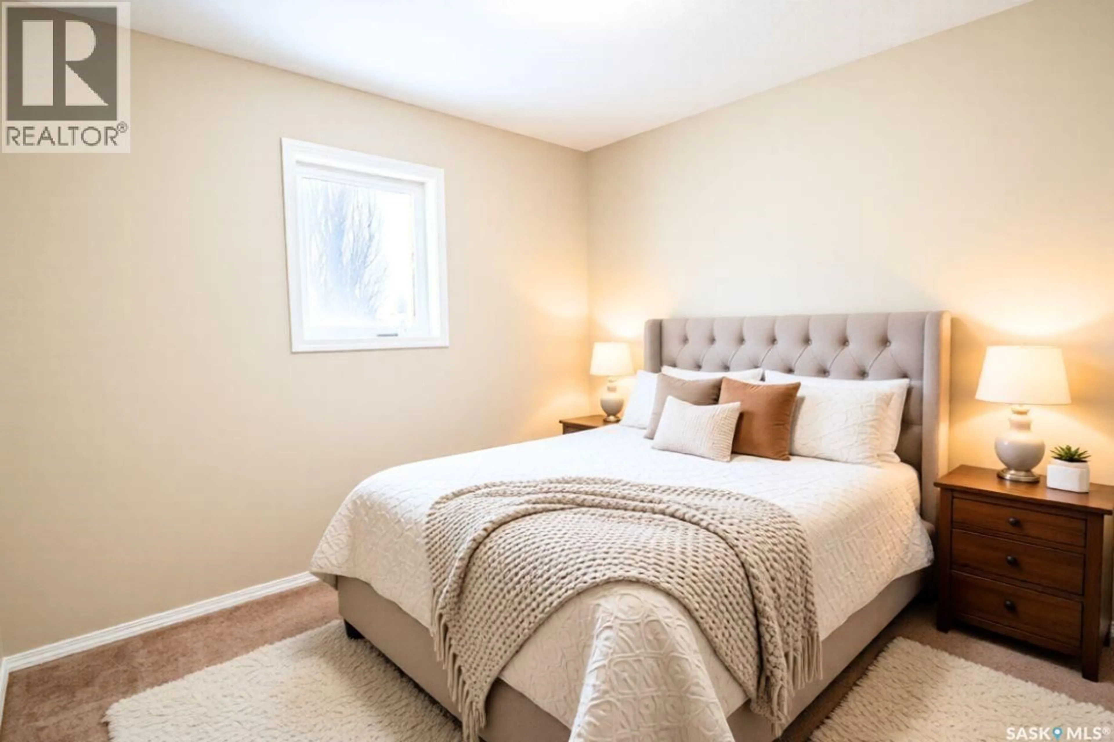 Bedroom with bed, carpet floor for 27 - 1620 OLIVE DIEFENBAKER DRIVE, Prince Albert Saskatchewan S6X1C5