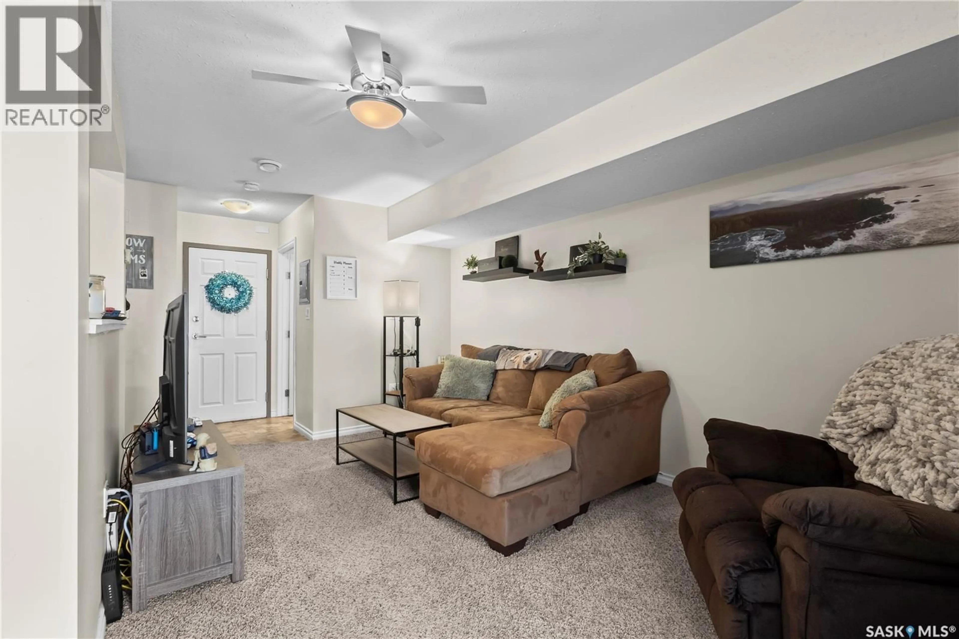 Living room with furniture, unknown for E - 217 515 28TH STREET, Prince Albert Saskatchewan S6V1X8