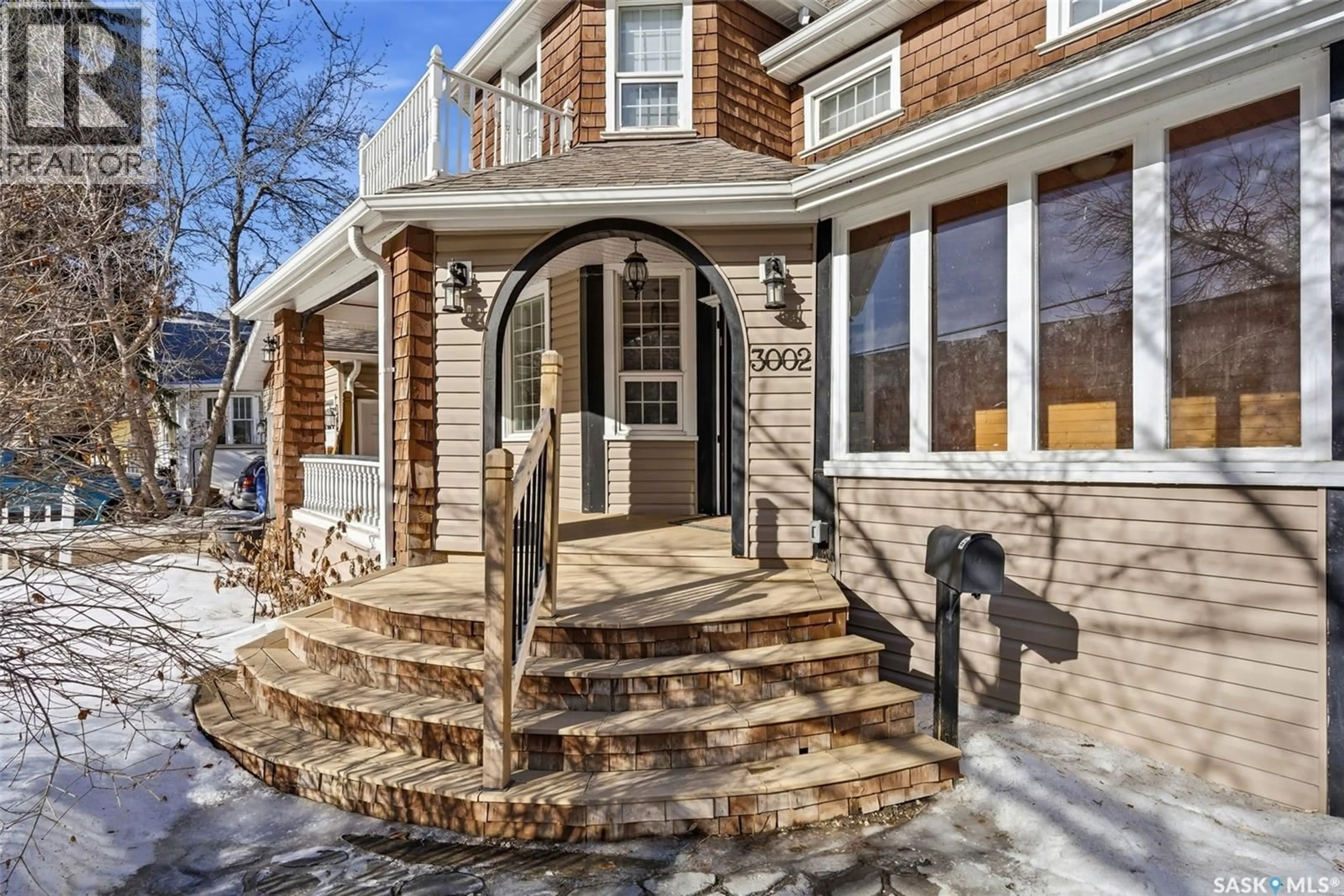 Home with brick exterior material, street for 3002 14TH AVENUE, Regina Saskatchewan S4T1R7