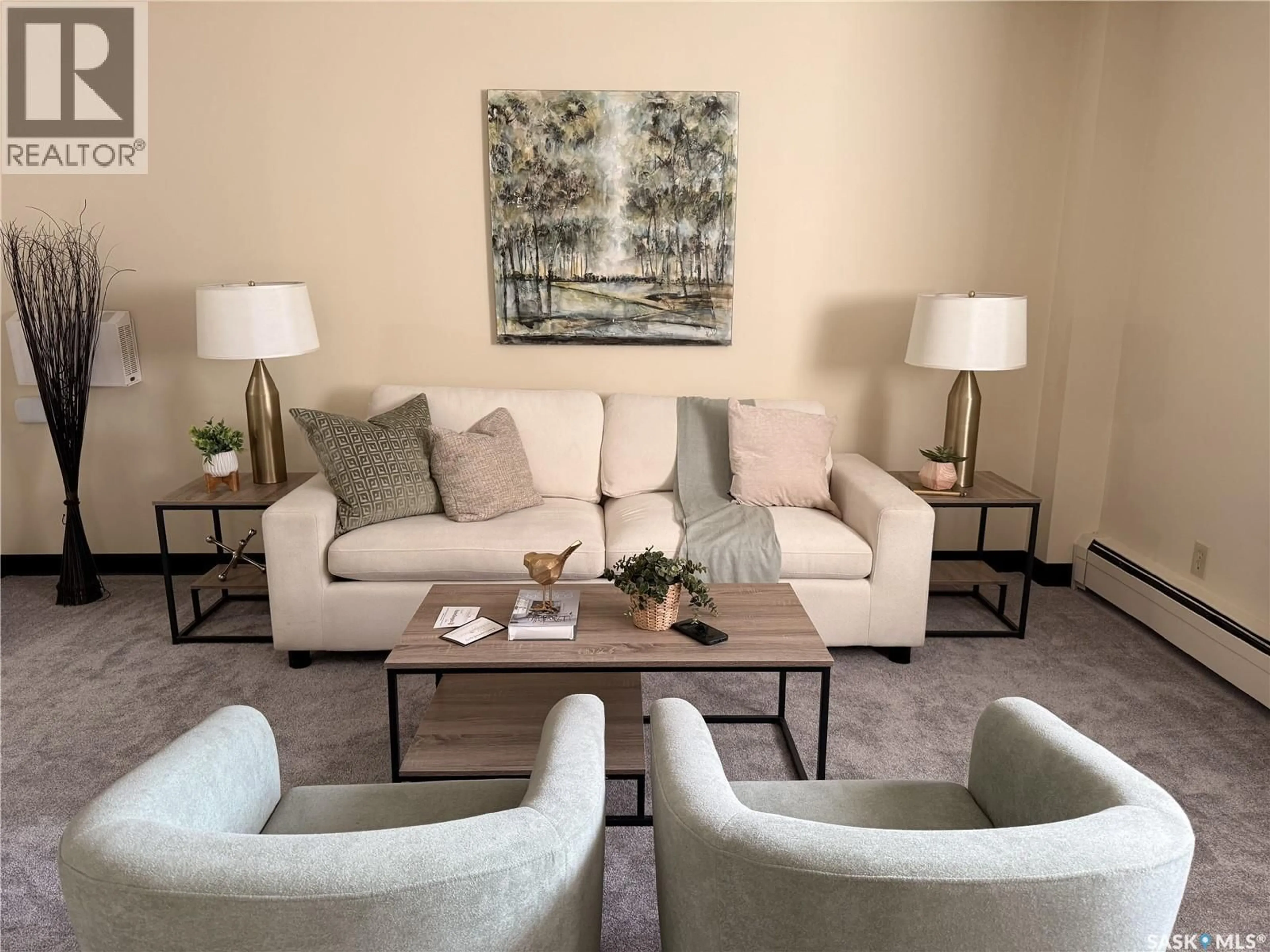 Living room with furniture, unknown for 12 35 CENTENNIAL STREET, Regina Saskatchewan S4S6P8