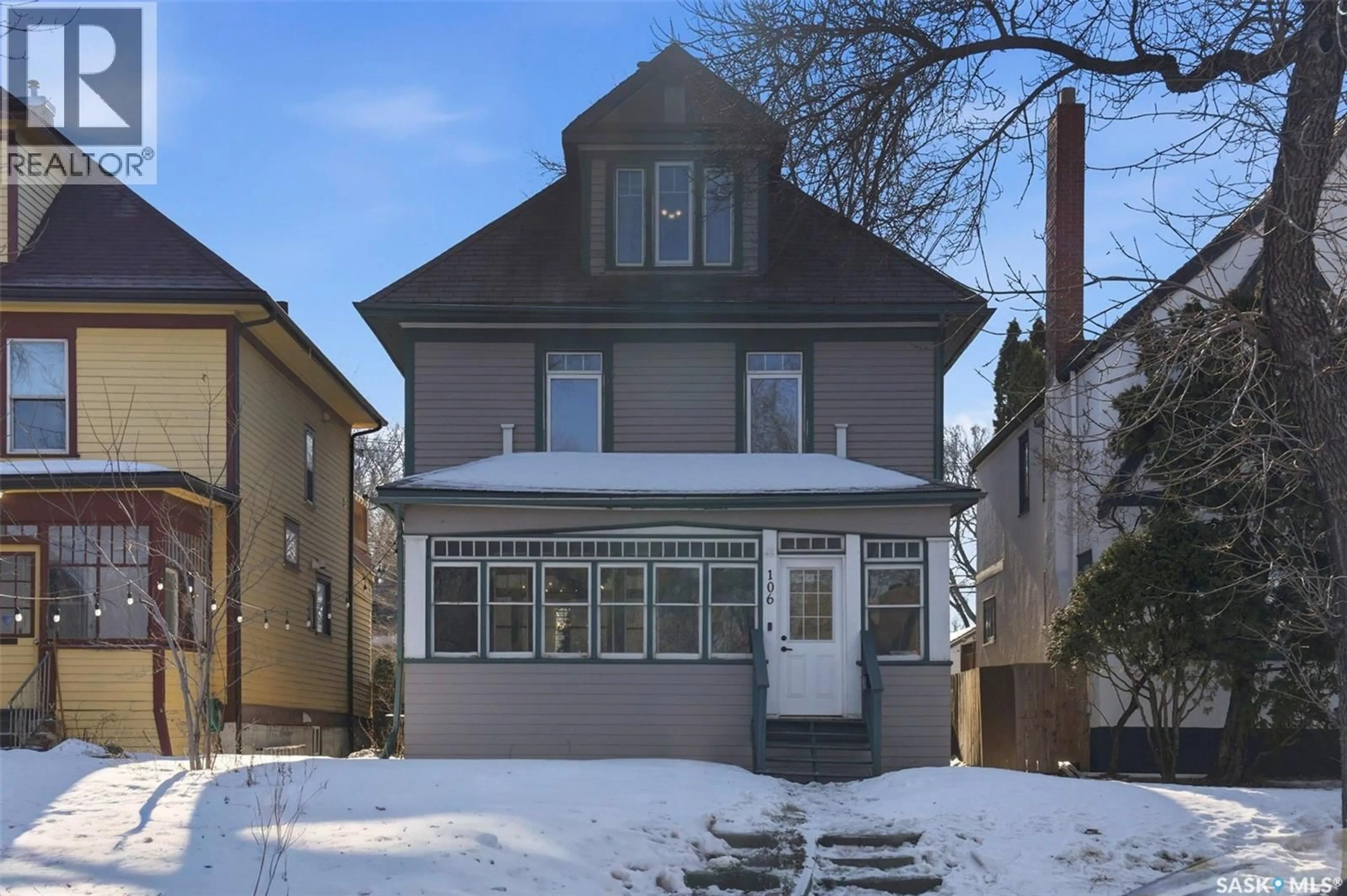 Home with brick exterior material, street for 106 8TH STREET, Saskatoon Saskatchewan S7H0N9