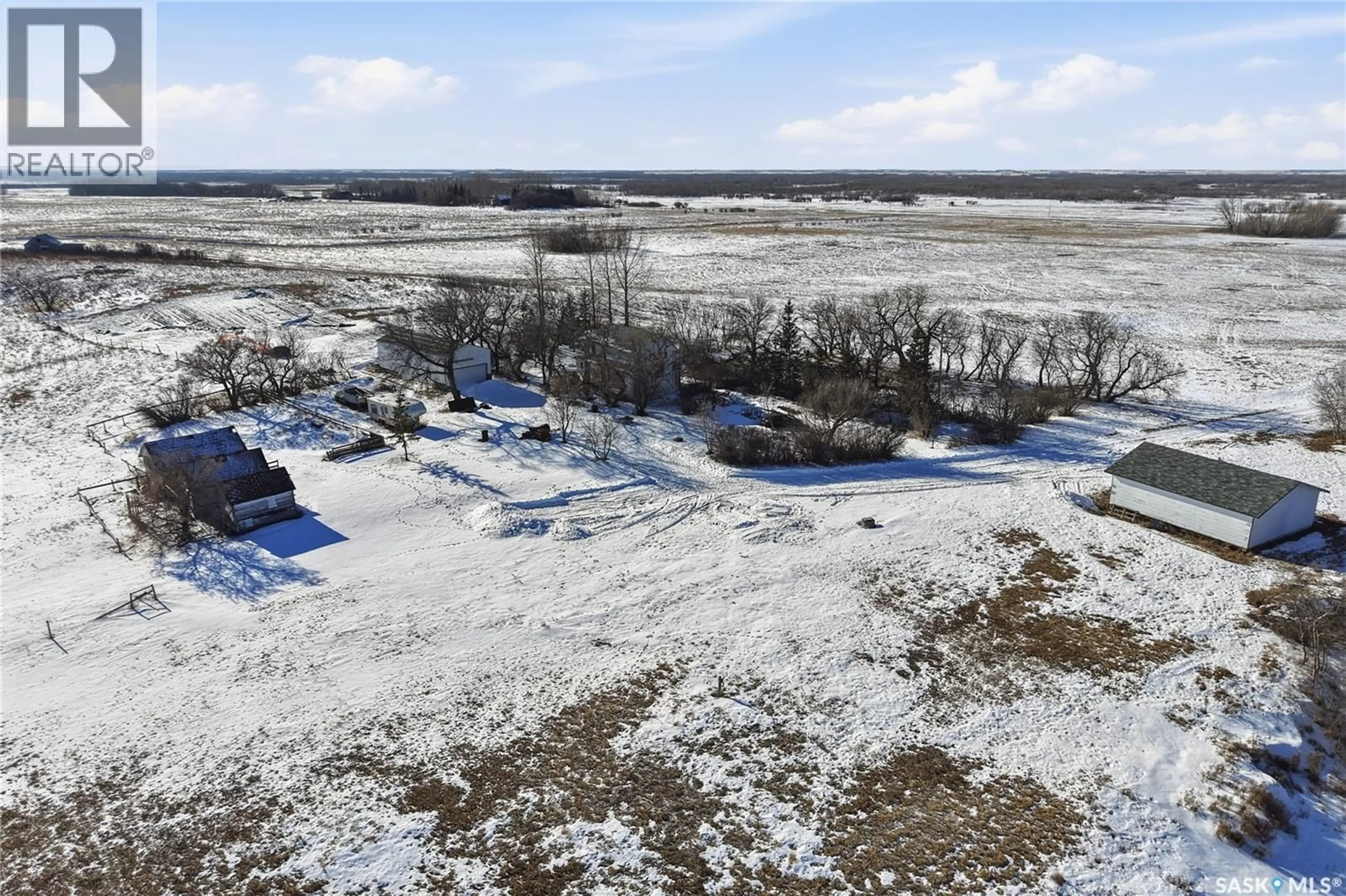 A pic from outside/outdoor area/front of a property/back of a property/a pic from drone, water/lake/river/ocean view for DISIEWICH ACREAGE, Vanscoy Rm No. 345 Saskatchewan S0L3J0