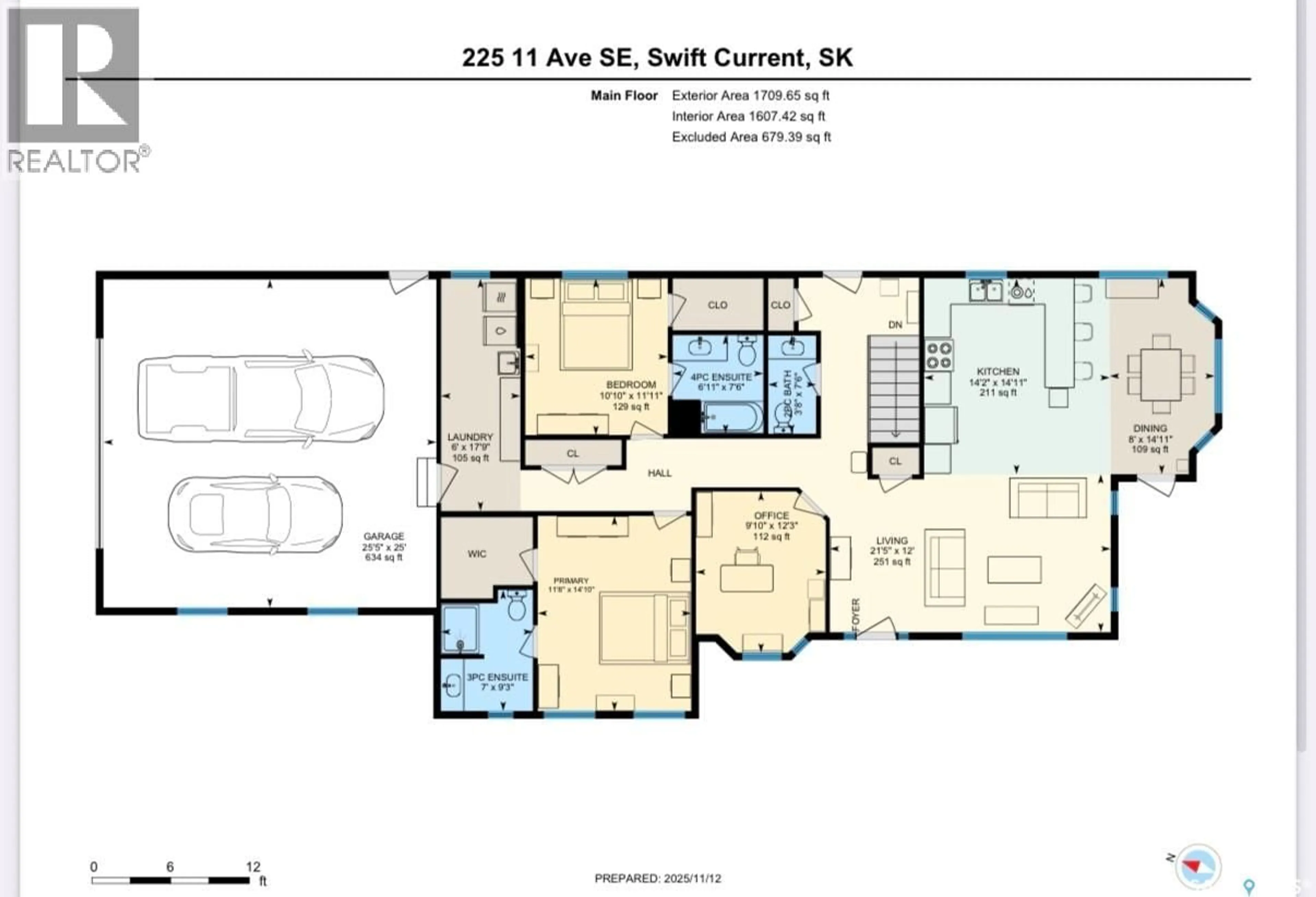 Floor plan for 225 11TH AVENUE, Swift Current Saskatchewan S9H3R9