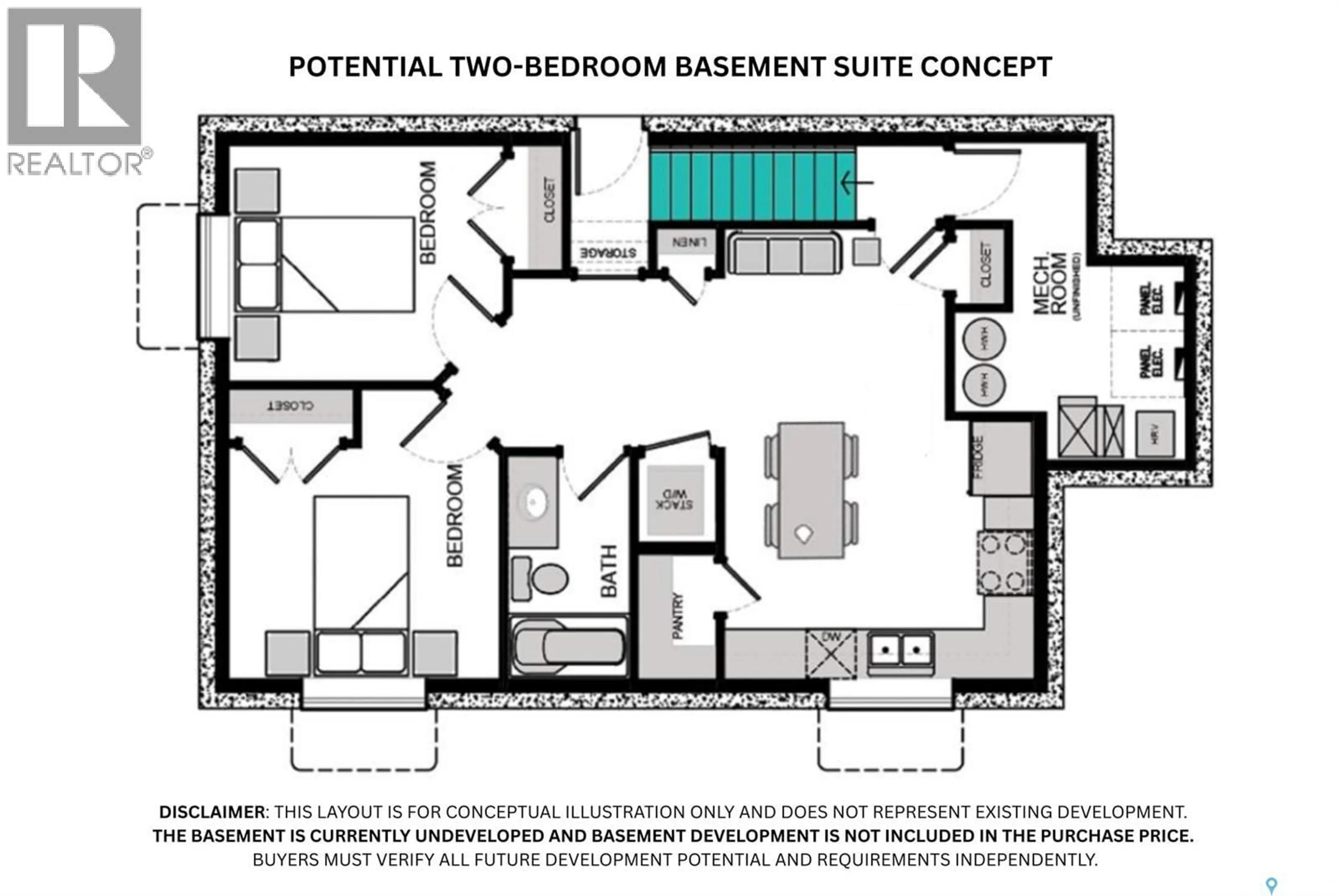 Floor plan for 134 CHELSOM BEND, Saskatoon Saskatchewan S7V1L1