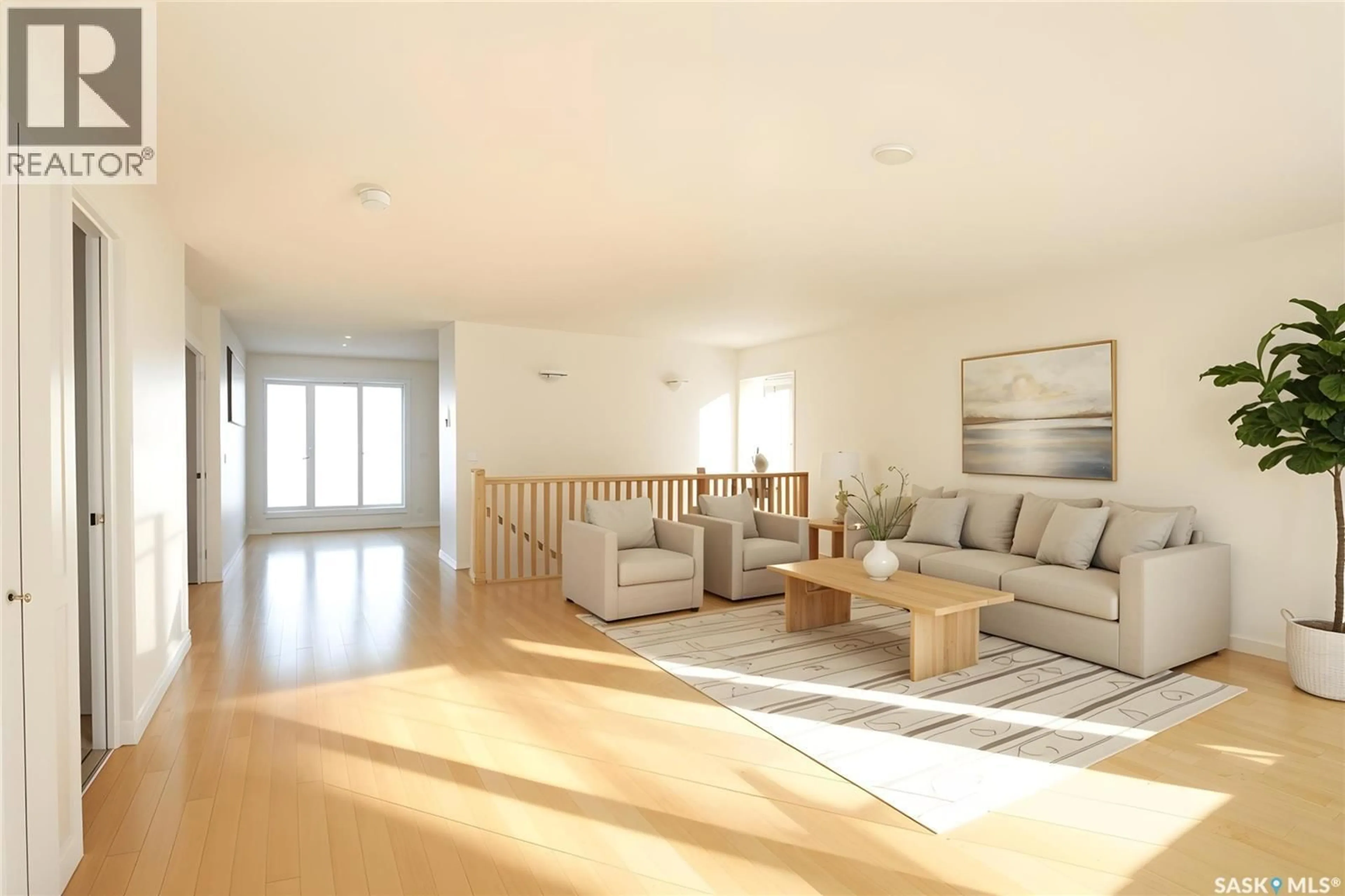 Living room with furniture, wood/laminate floor for 1226 DOVER AVENUE, Regina Saskatchewan S4R0L4