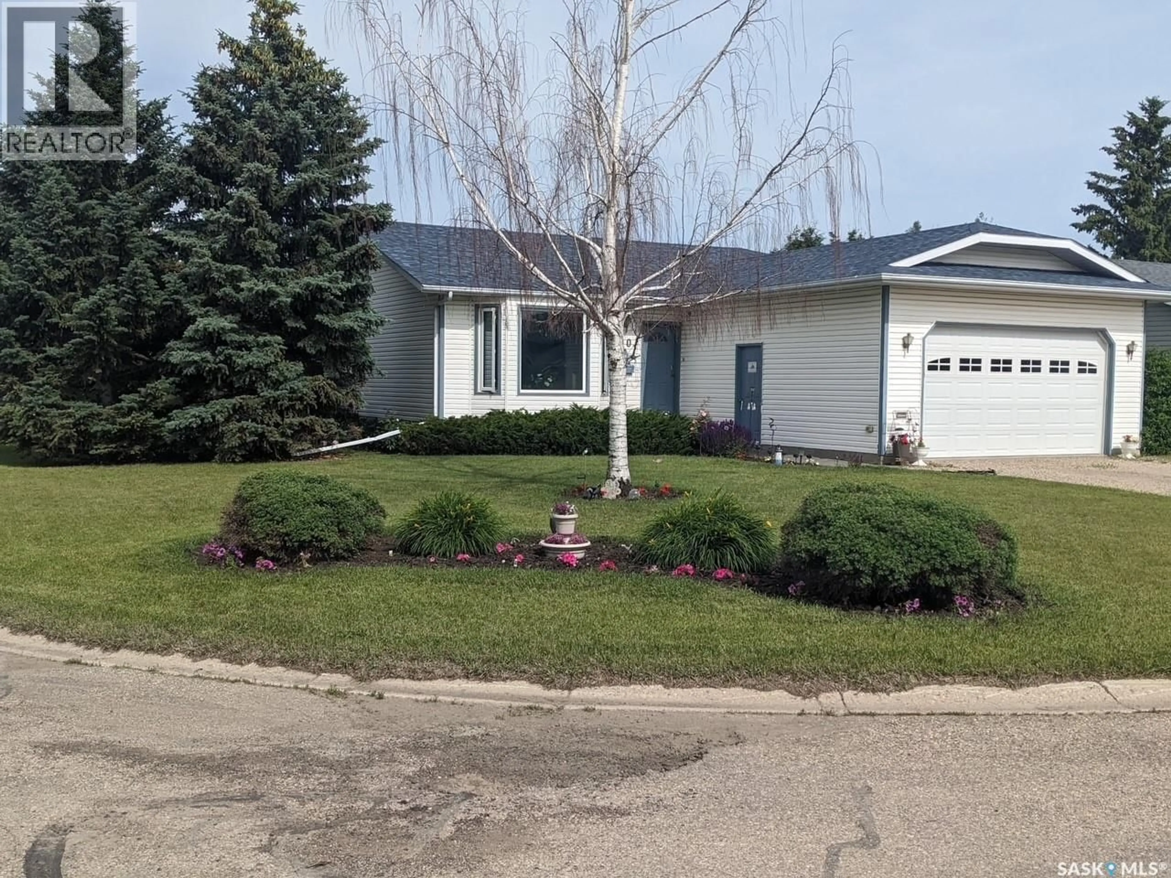 Home with vinyl exterior material, street for 10 MEADOWS PLACE, Watrous Saskatchewan S0K4T0
