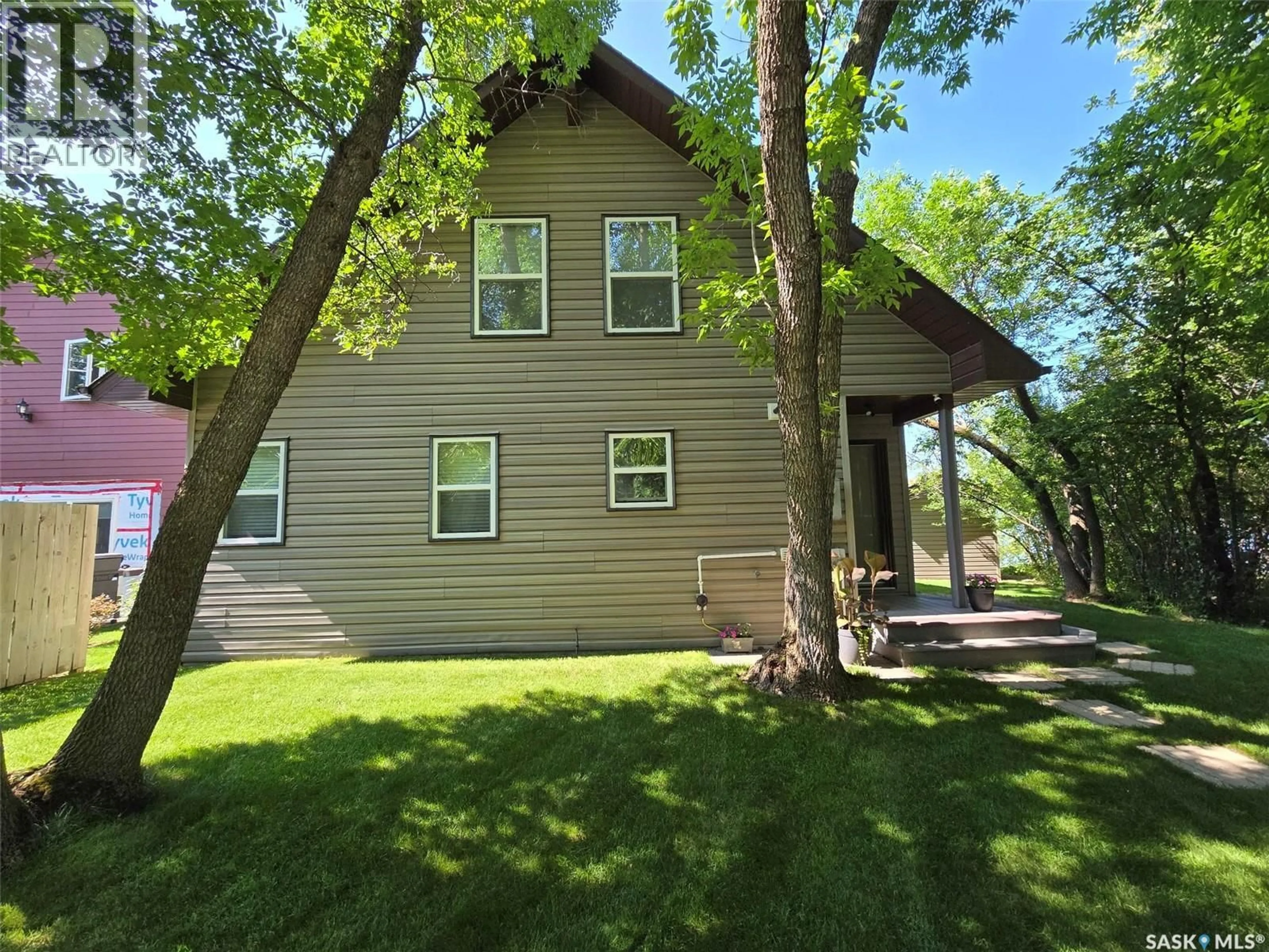 Home with vinyl exterior material, street for 106 SEASHELL ROAD, Crooked Lake Saskatchewan S0G2B0