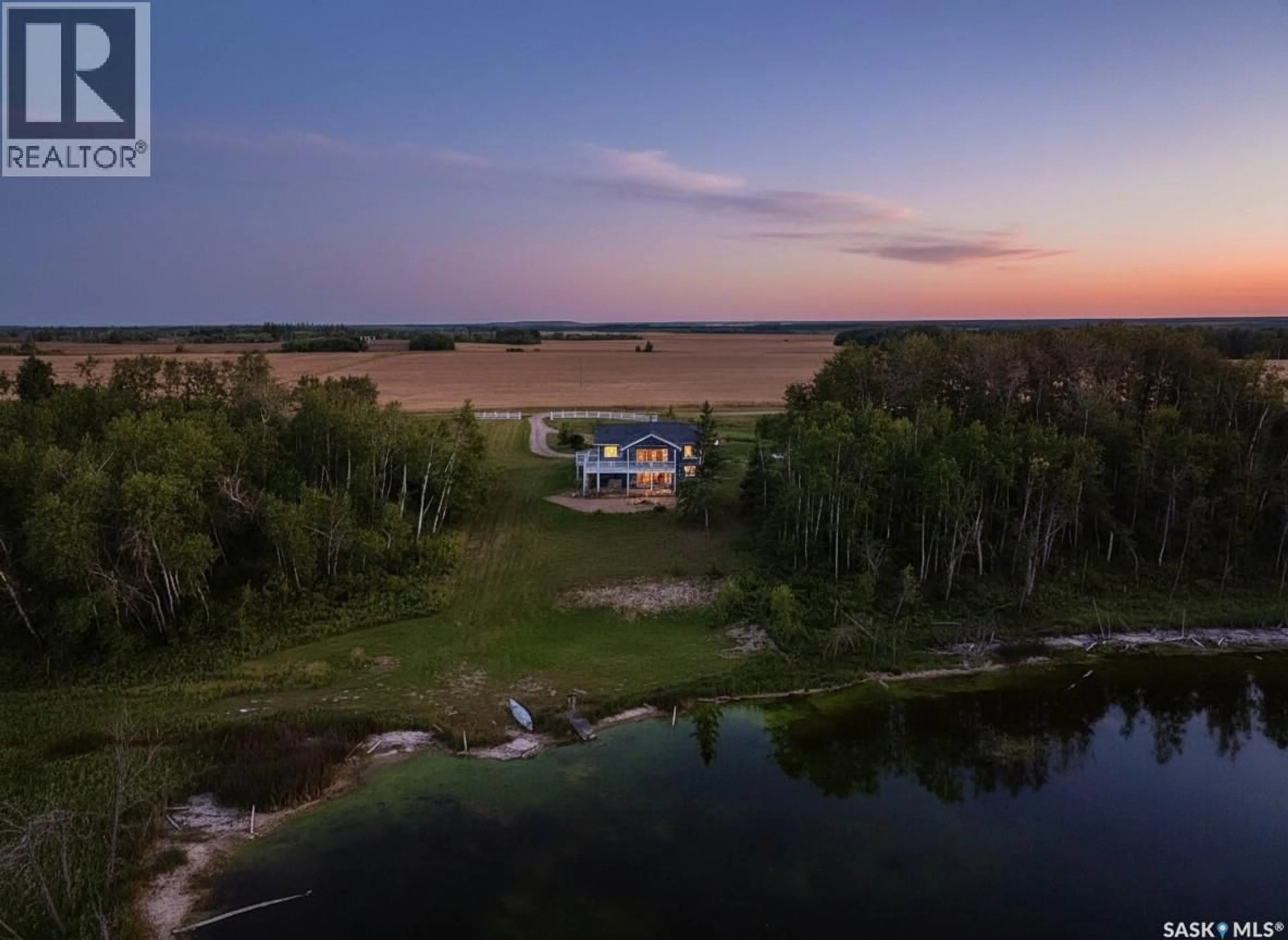A pic from outside/outdoor area/front of a property/back of a property/a pic from drone, water/lake/river/ocean view for 14 CRESCENT BAY ROAD, Canwood Rm No. 494 Saskatchewan S0J0K0
