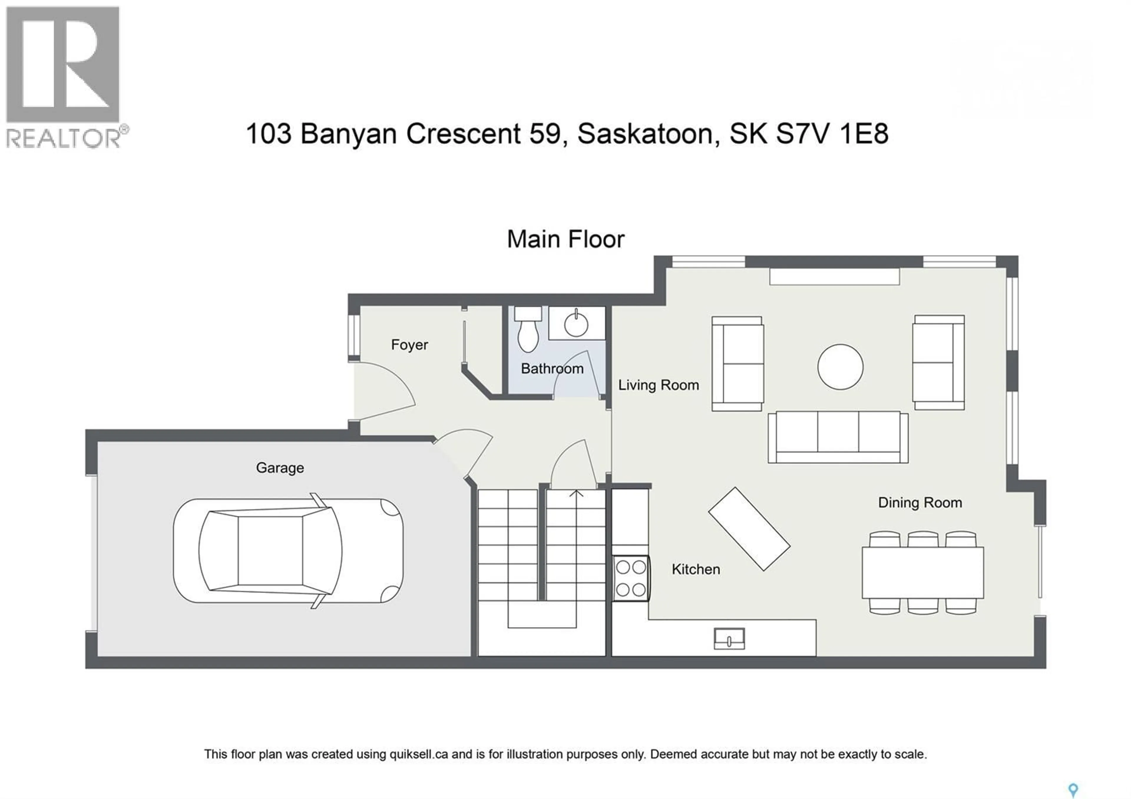 Floor plan for 59 103 BANYAN CRESCENT, Saskatoon Saskatchewan S7V1G3