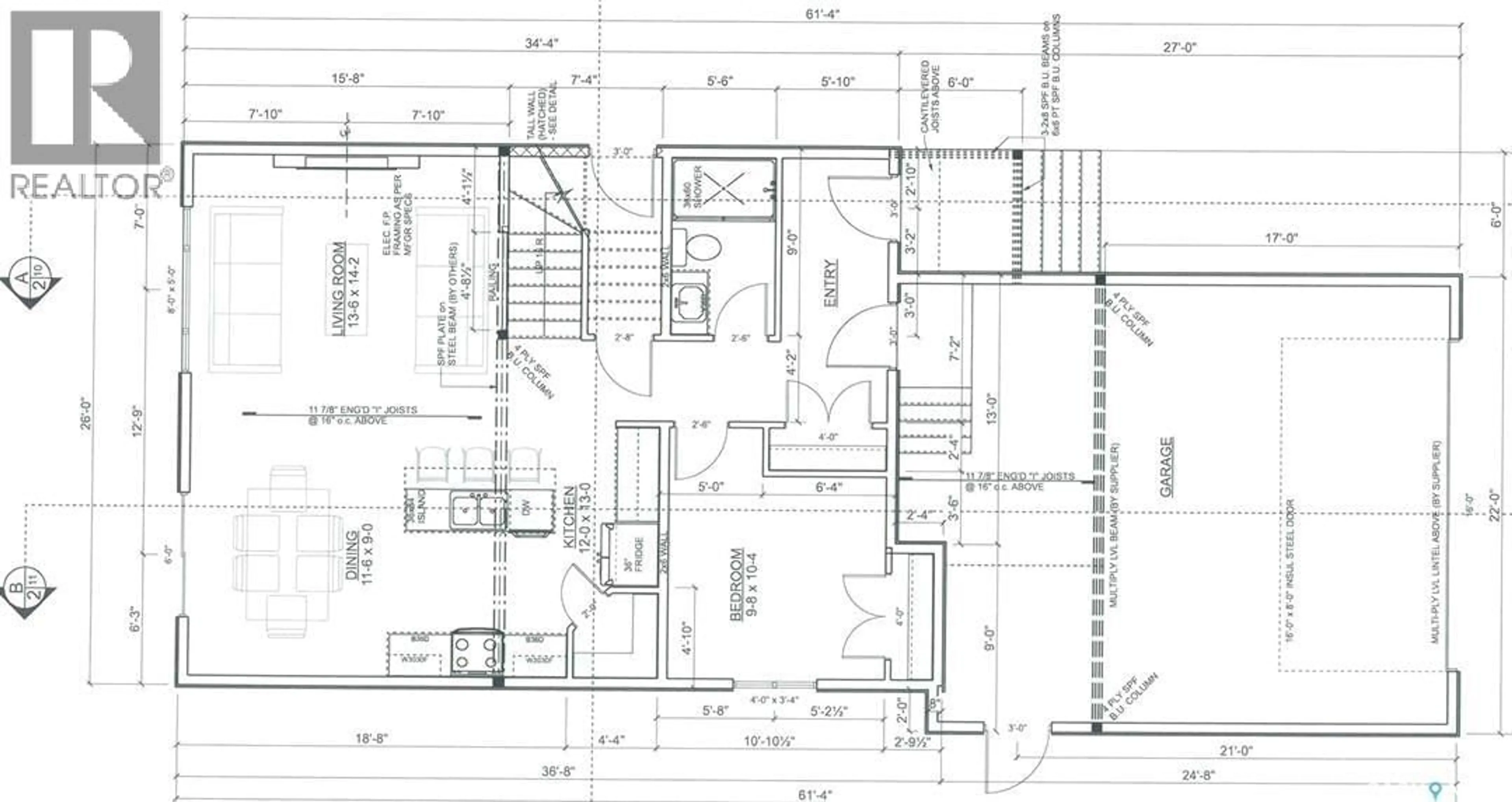 Floor plan for 836 NIGHTINGALE ROAD, Saskatoon Saskatchewan S7L6X7
