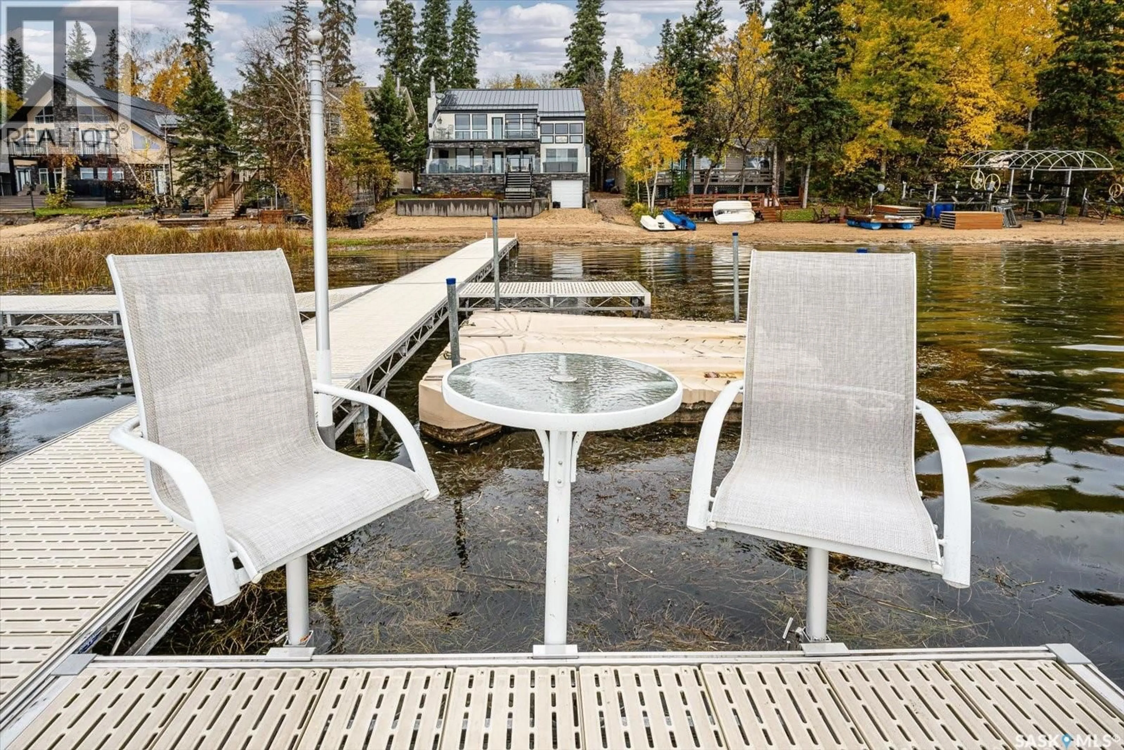 Patio, water/lake/river/ocean view for NEIS BEACH, Lakeland Rm No. 521 Saskatchewan S0J0N0