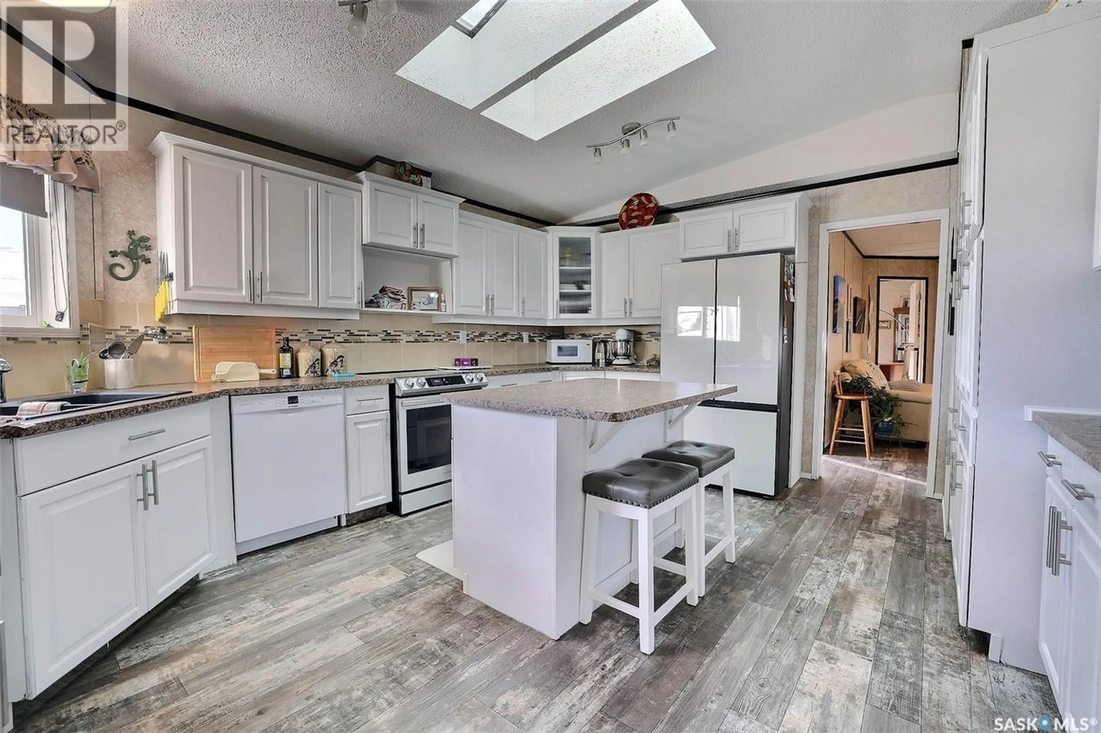 Open concept kitchen, ceramic/tile floor for 229 POPLAR STREET, Wolseley Saskatchewan S0G5H0