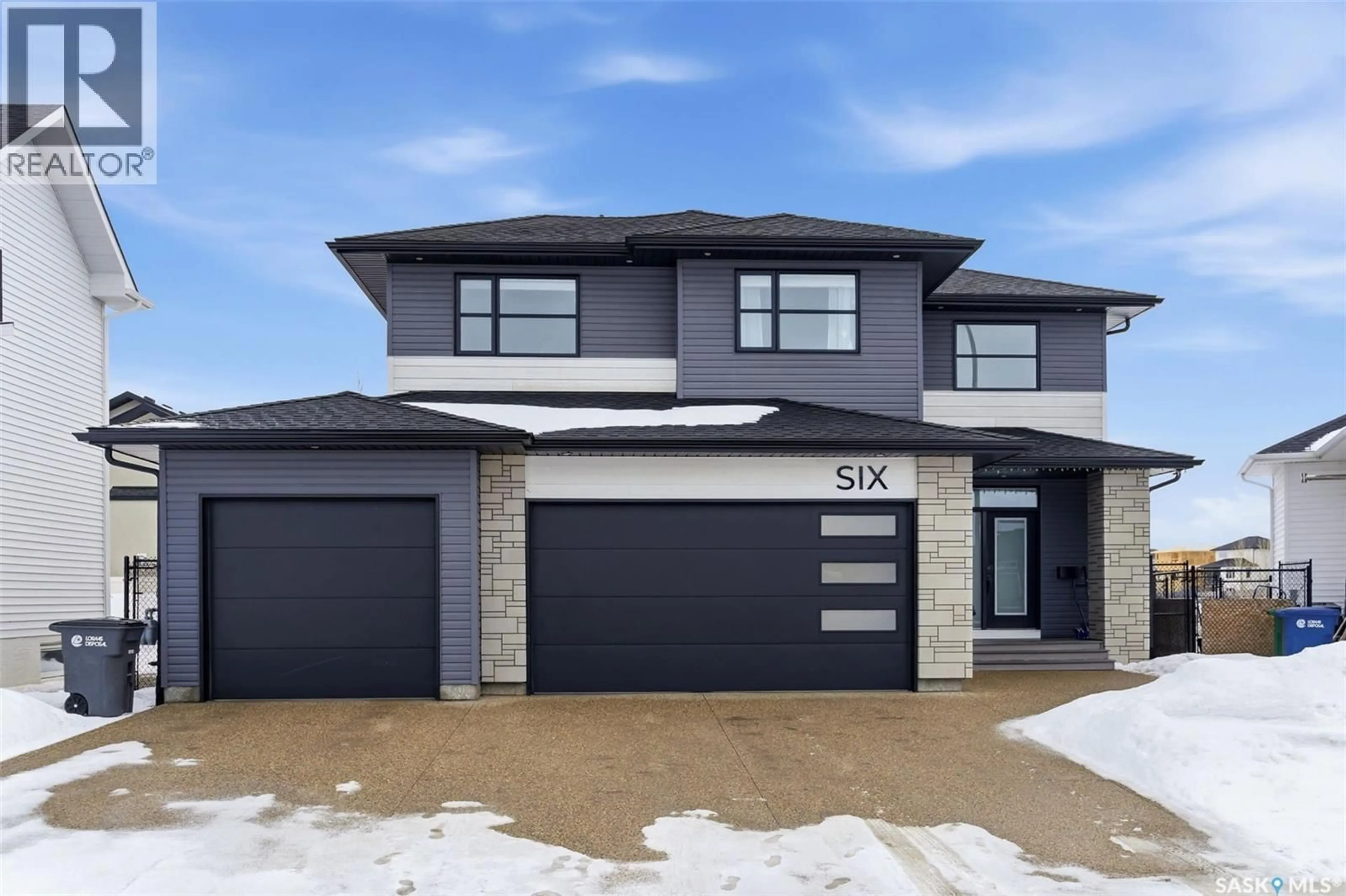 Home with brick exterior material, street for 6 BUTTE BAY, Pilot Butte Saskatchewan S0G3Z0