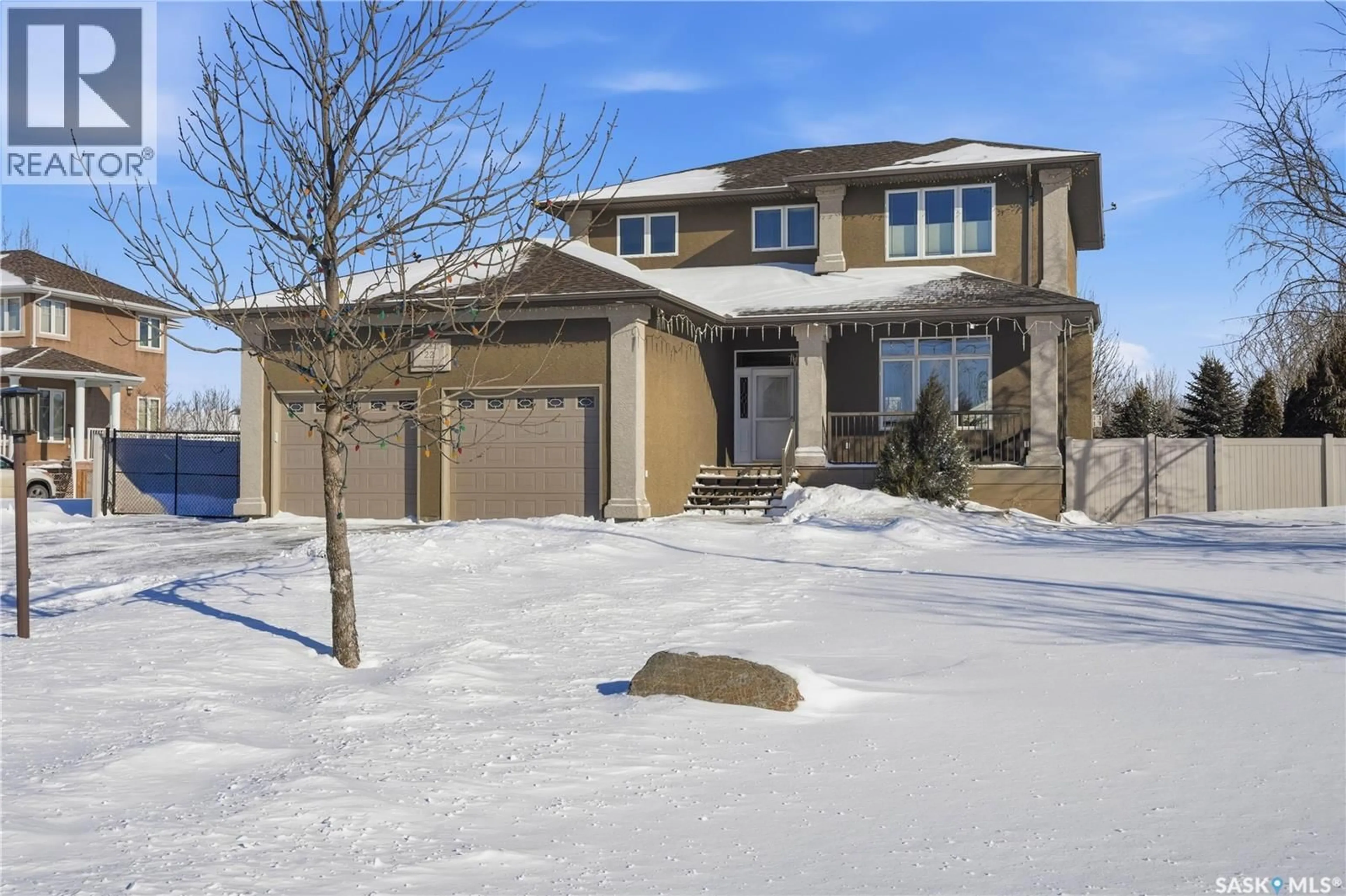 Home with brick exterior material, street for 22 FERNWOOD STREET, White City Saskatchewan S4L0A2