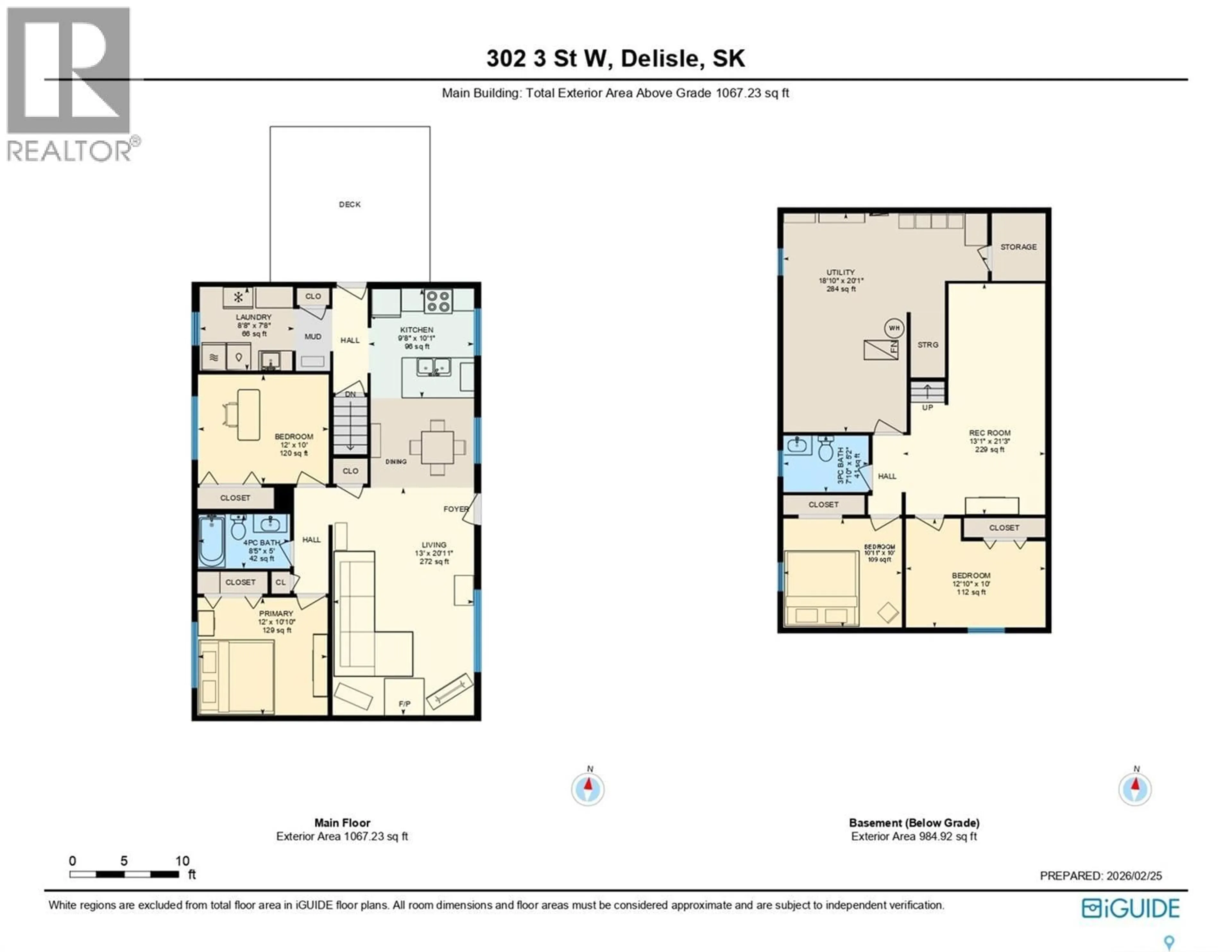 Floor plan for 302 3RD STREET, Delisle Saskatchewan S0L0P0