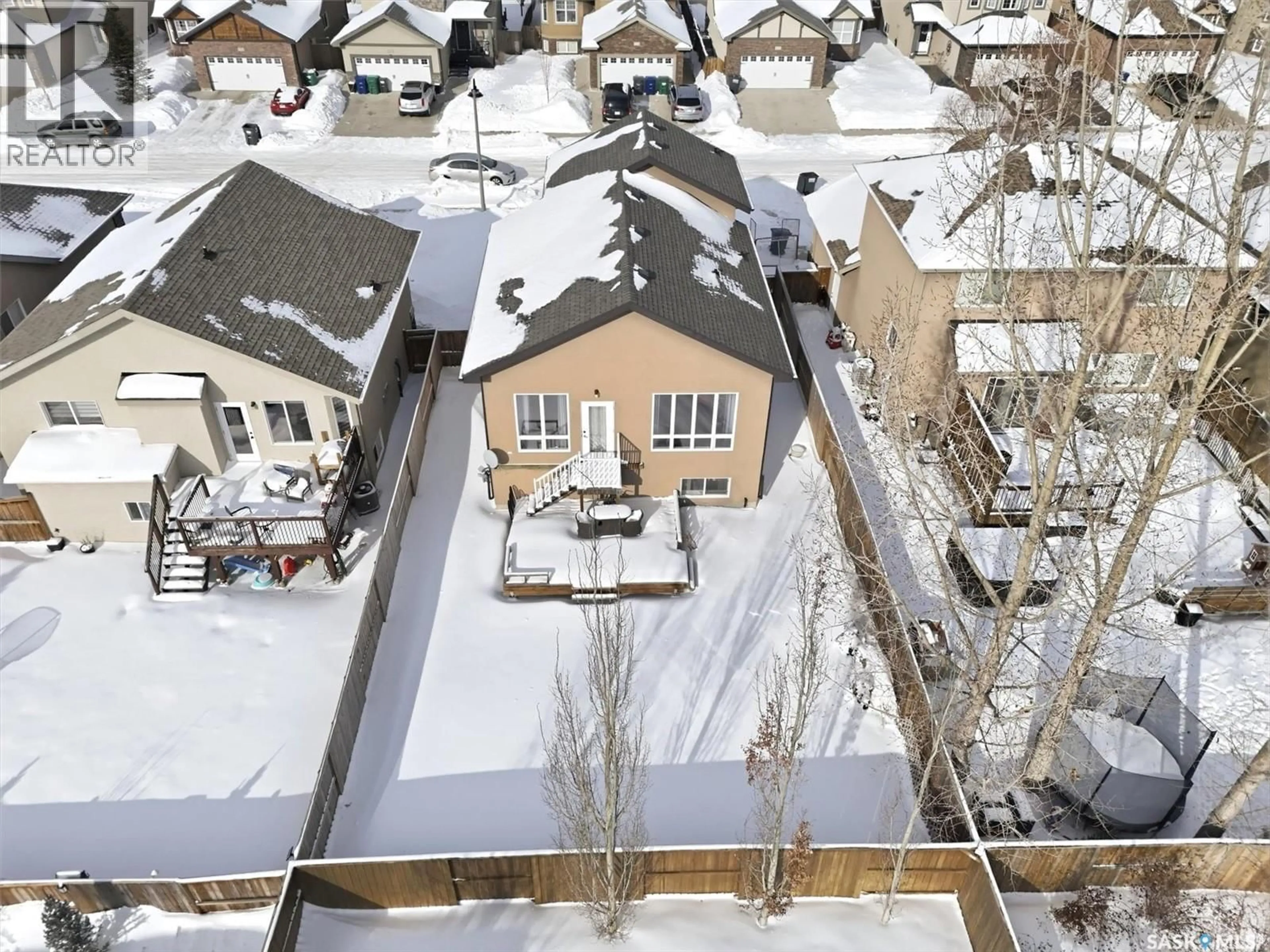 A pic from outside/outdoor area/front of a property/back of a property/a pic from drone, city buildings view from balcony for 1018 REMPEL WAY, Saskatoon Saskatchewan S7T0M6