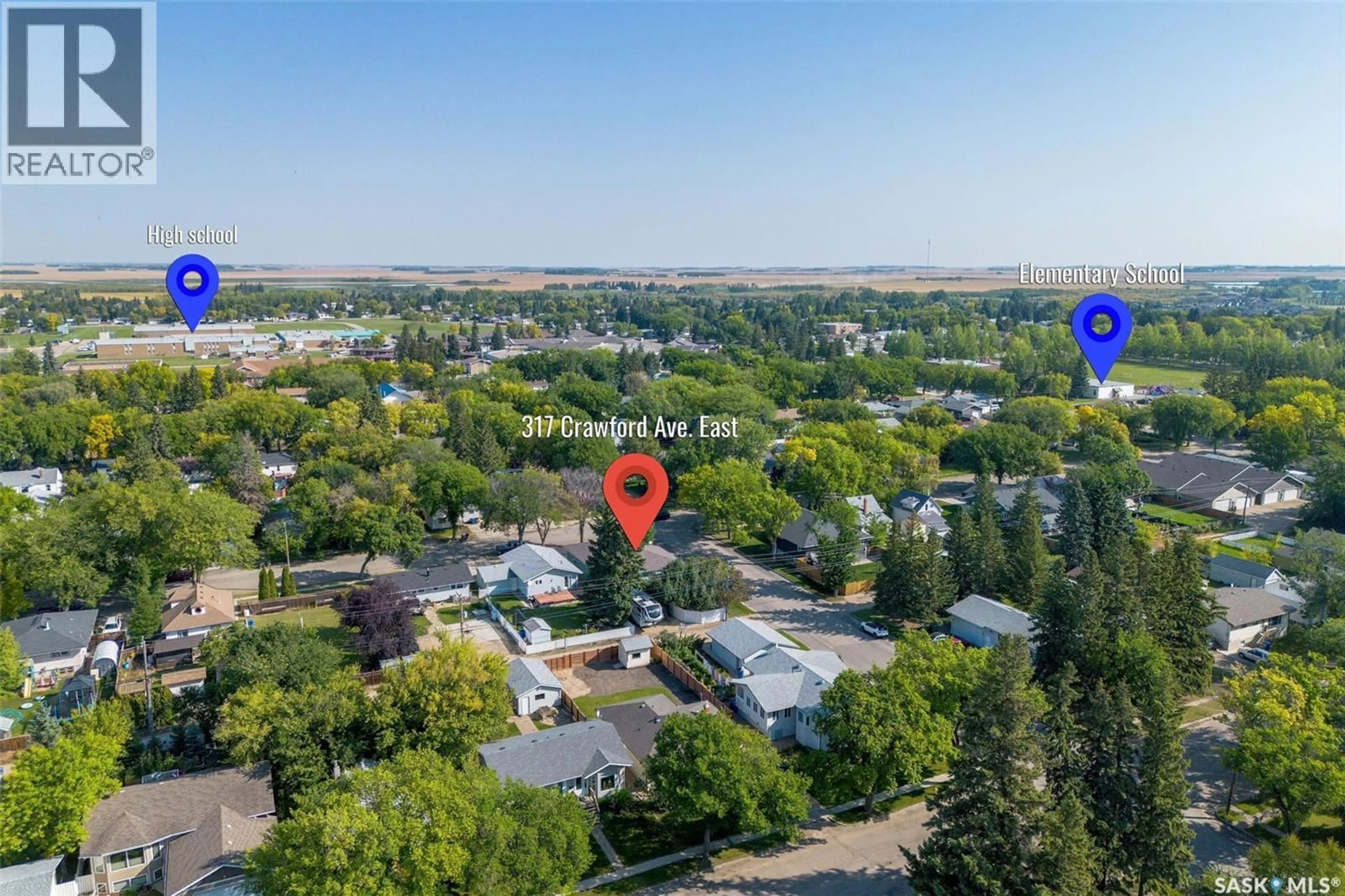 A pic from outside/outdoor area/front of a property/back of a property/a pic from drone, unknown for 317 CRAWFORD AVENUE, Melfort Saskatchewan S0E1A0